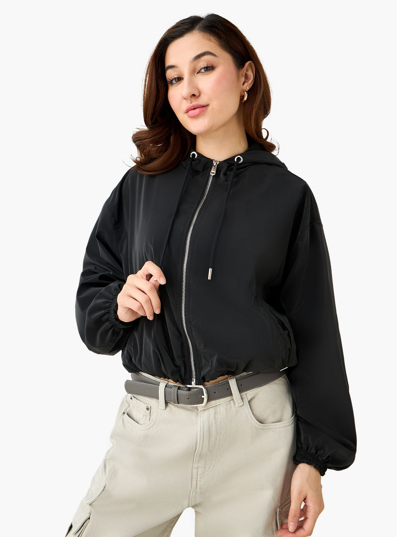 جاكيت فيرونيكا قصير مع قبعة من لي كوبر-women-winterwear-coatsandjackets-jackets-image-1