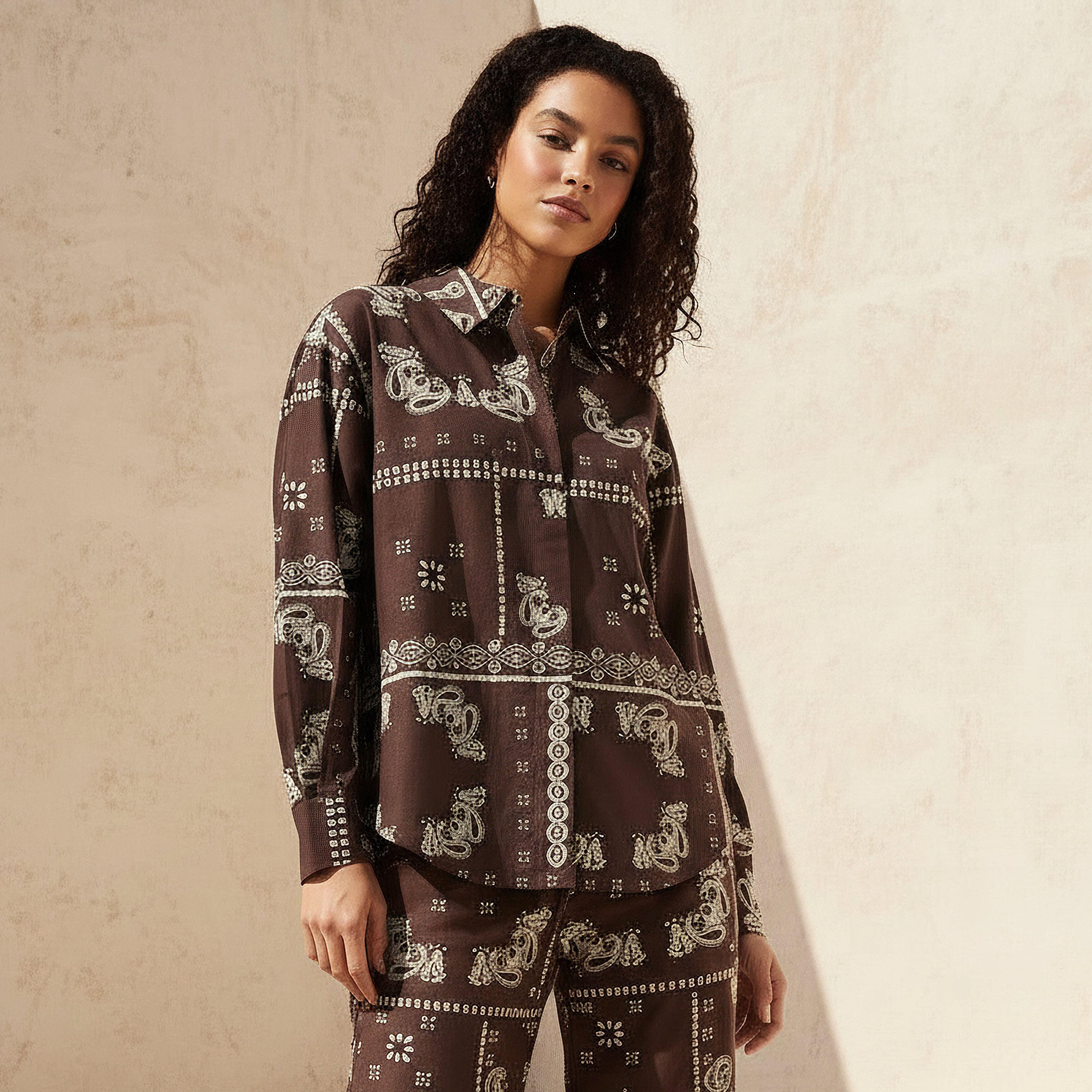 قميص من مزيج الكتان بطبعات من لي كوبر-women-clothing-shirtsandblouses-shirts-image-1