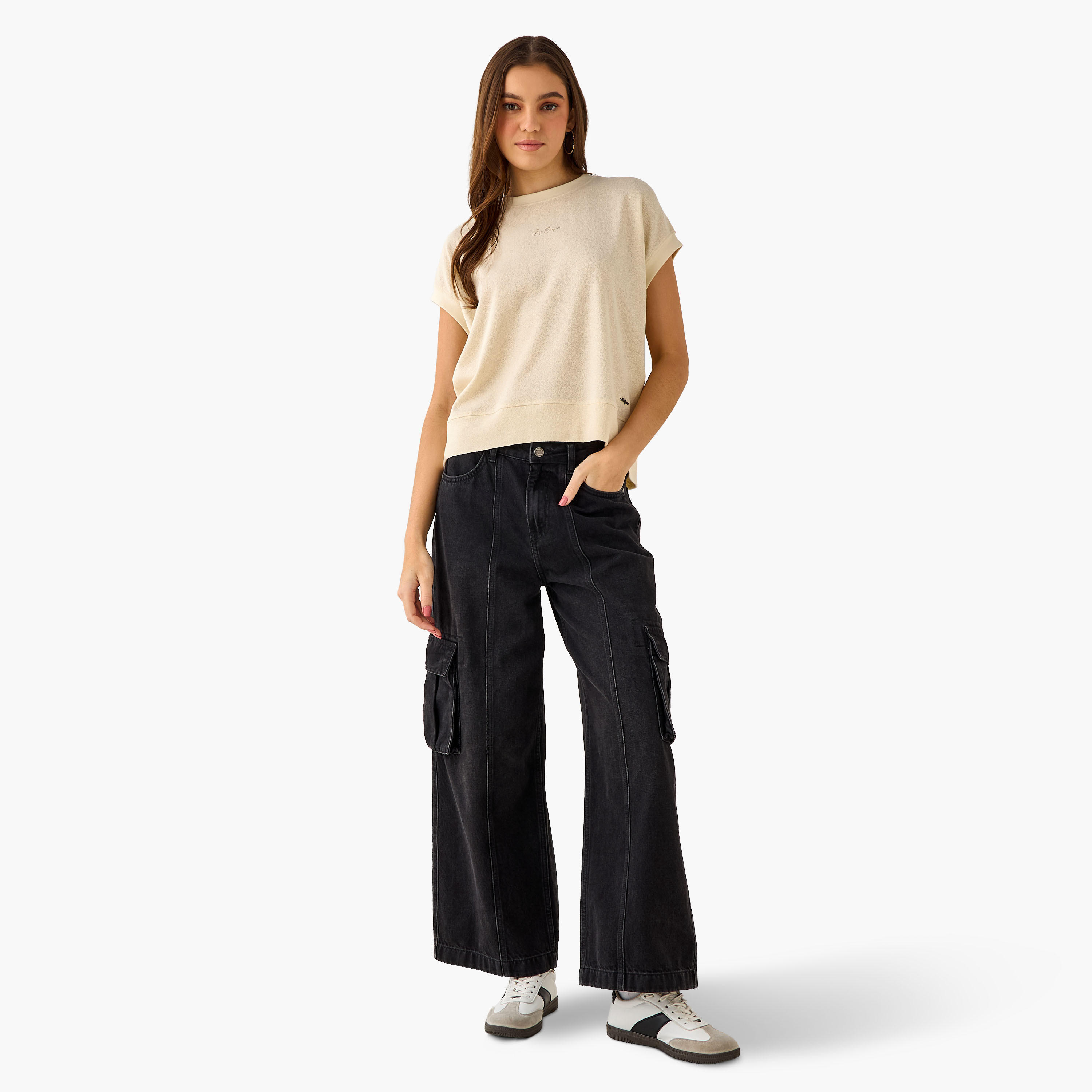 Lee Cooper Top with Textured Design-women-clothing-tshirts-image-4