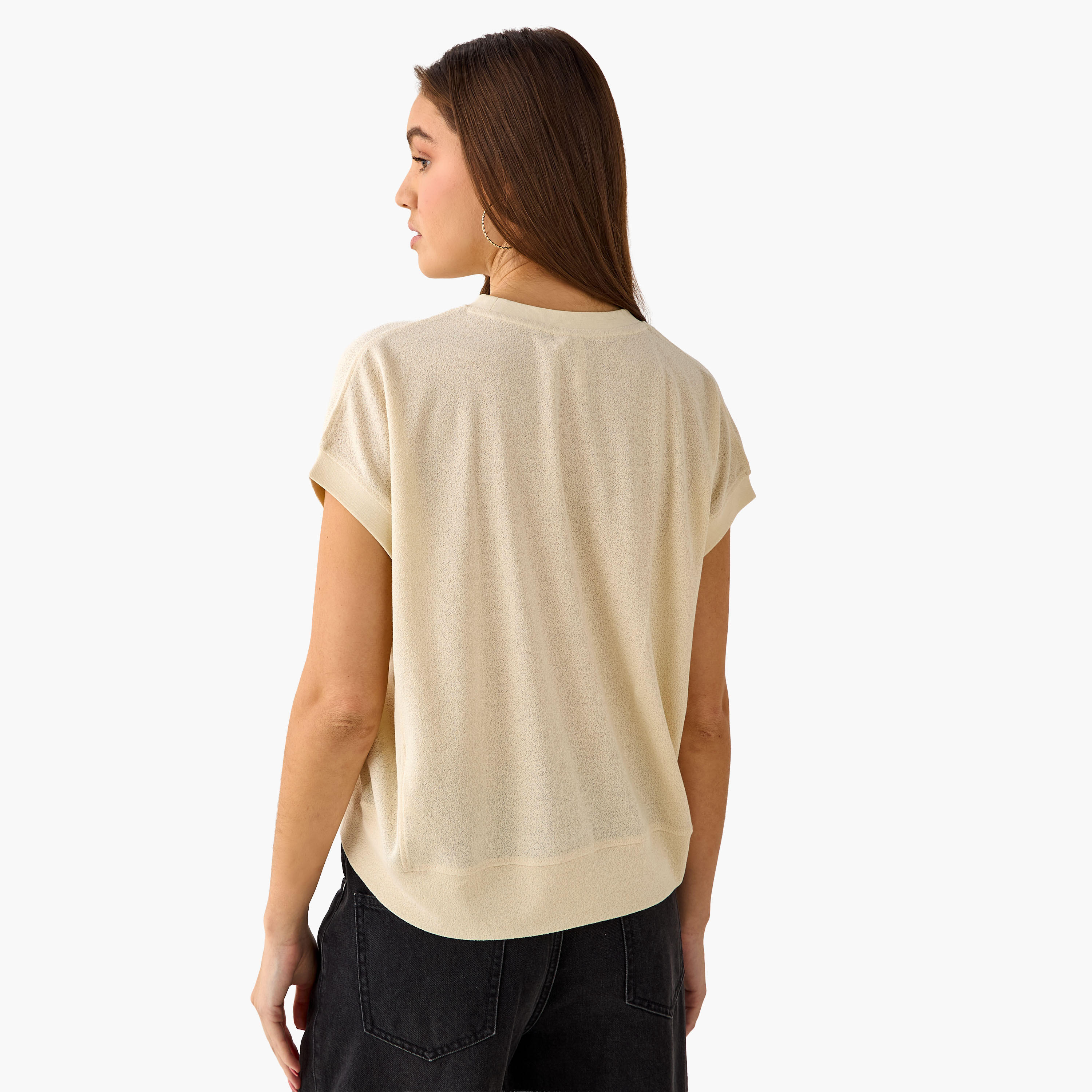 Lee Cooper Top with Textured Design-women-clothing-tshirts-image-5