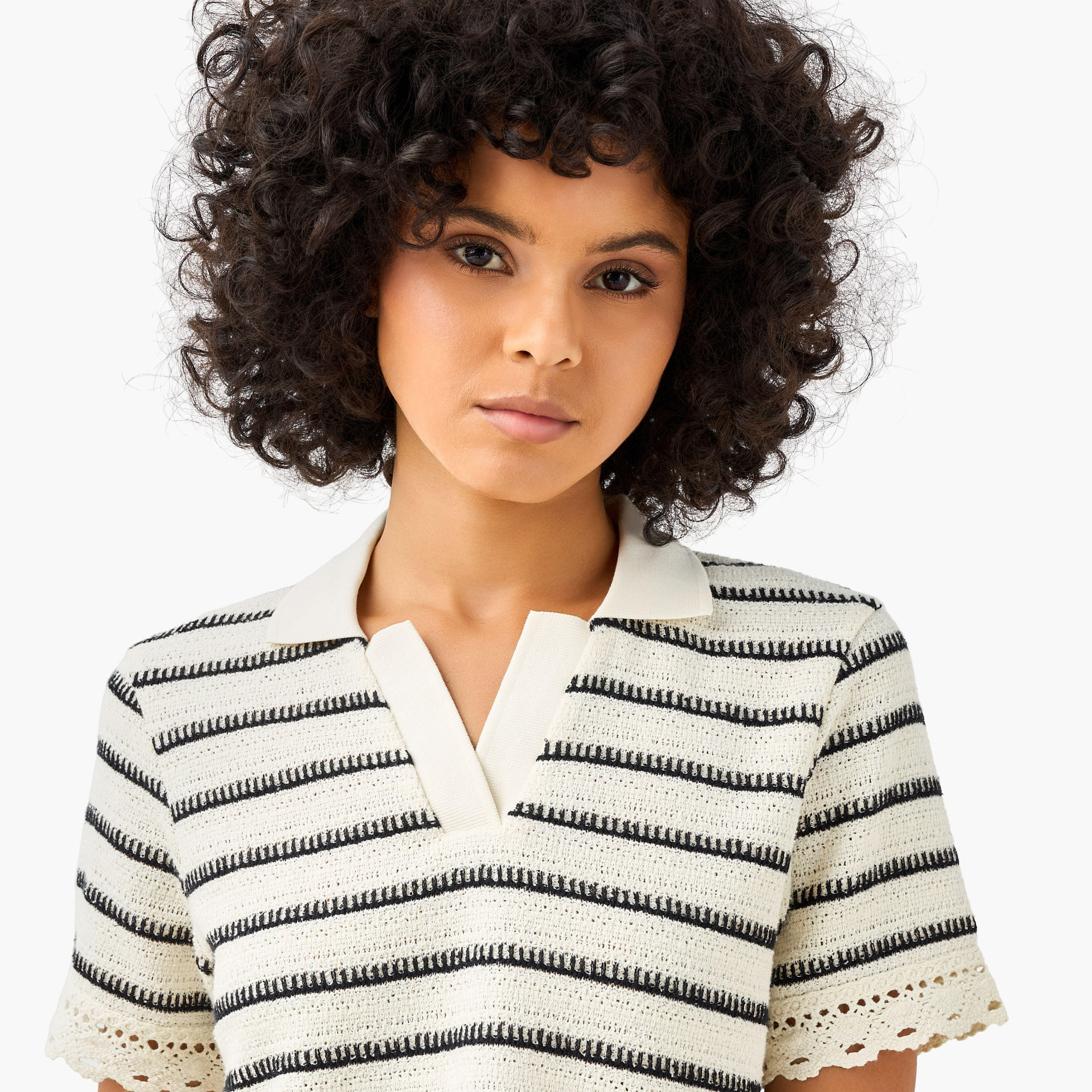 Lee Cooper Regular Fit T-shirt with Stripes-women-clothing-tshirts-image-5