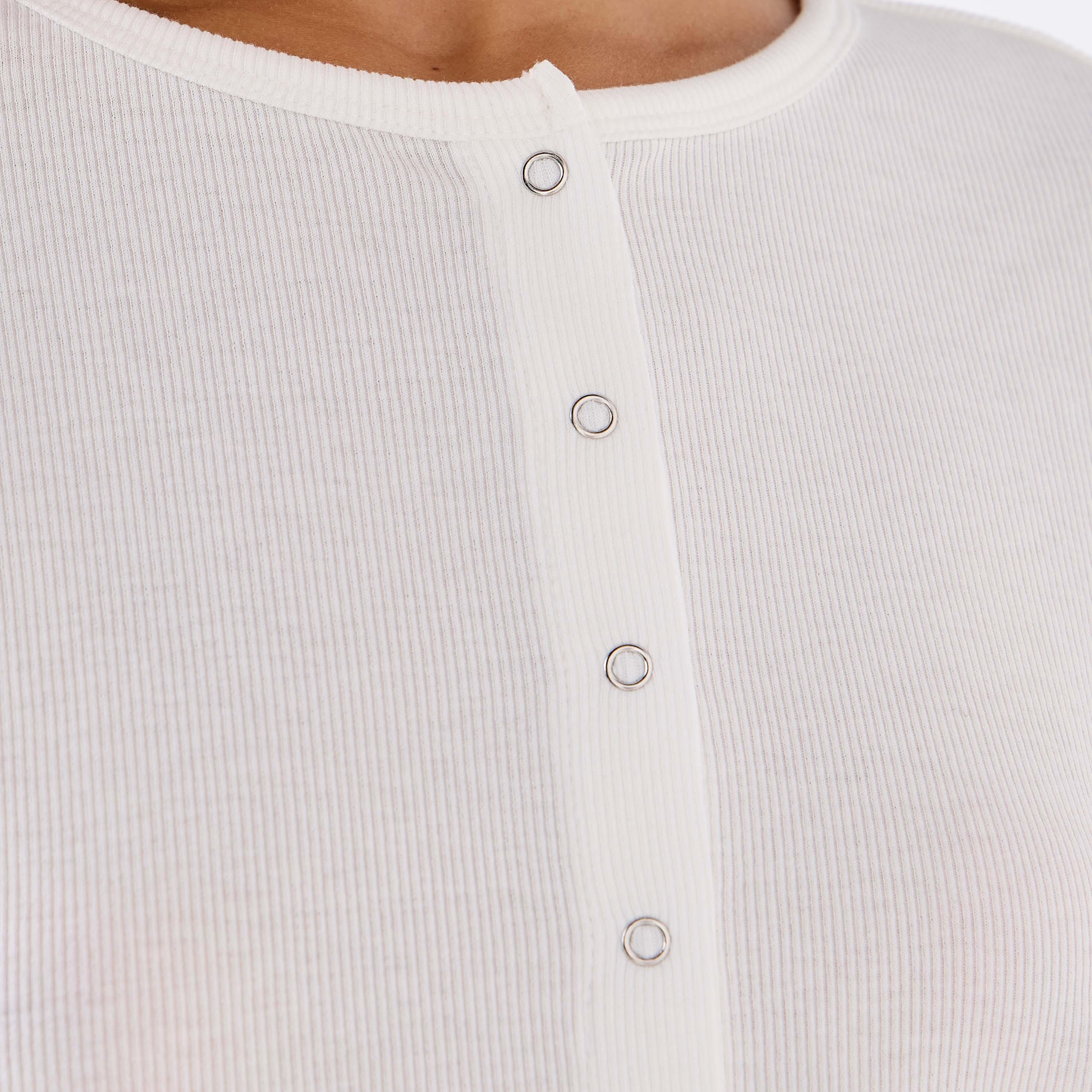 Lee Cooper Henley Top with Ribbed Texture and Round Neck-women-clothing-shirtsandblouses-blouses-image-3