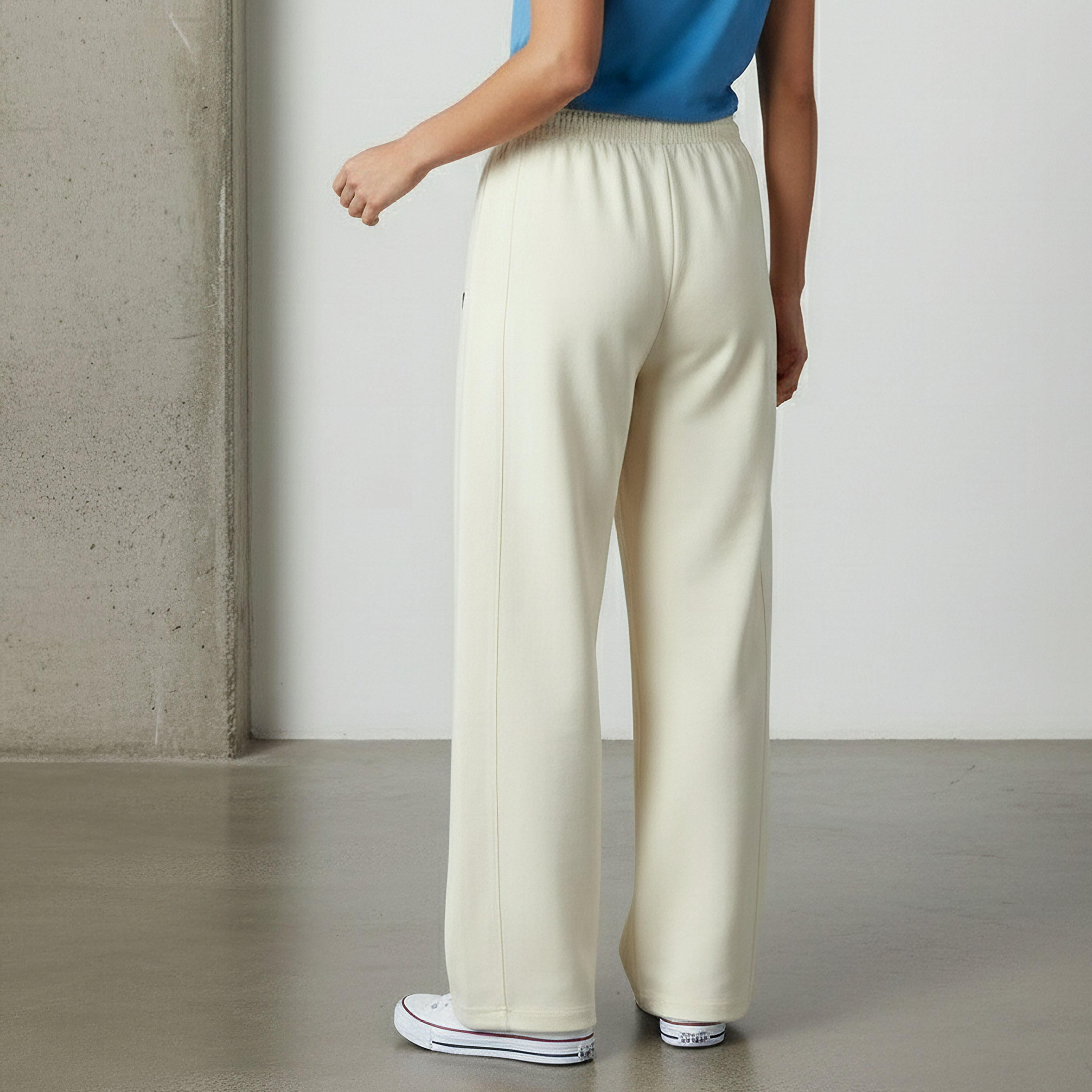 بنطلون بقصة مستقيمة وخصر مطاطي من لي كوبر-women-clothing-bottoms-joggers-image-3