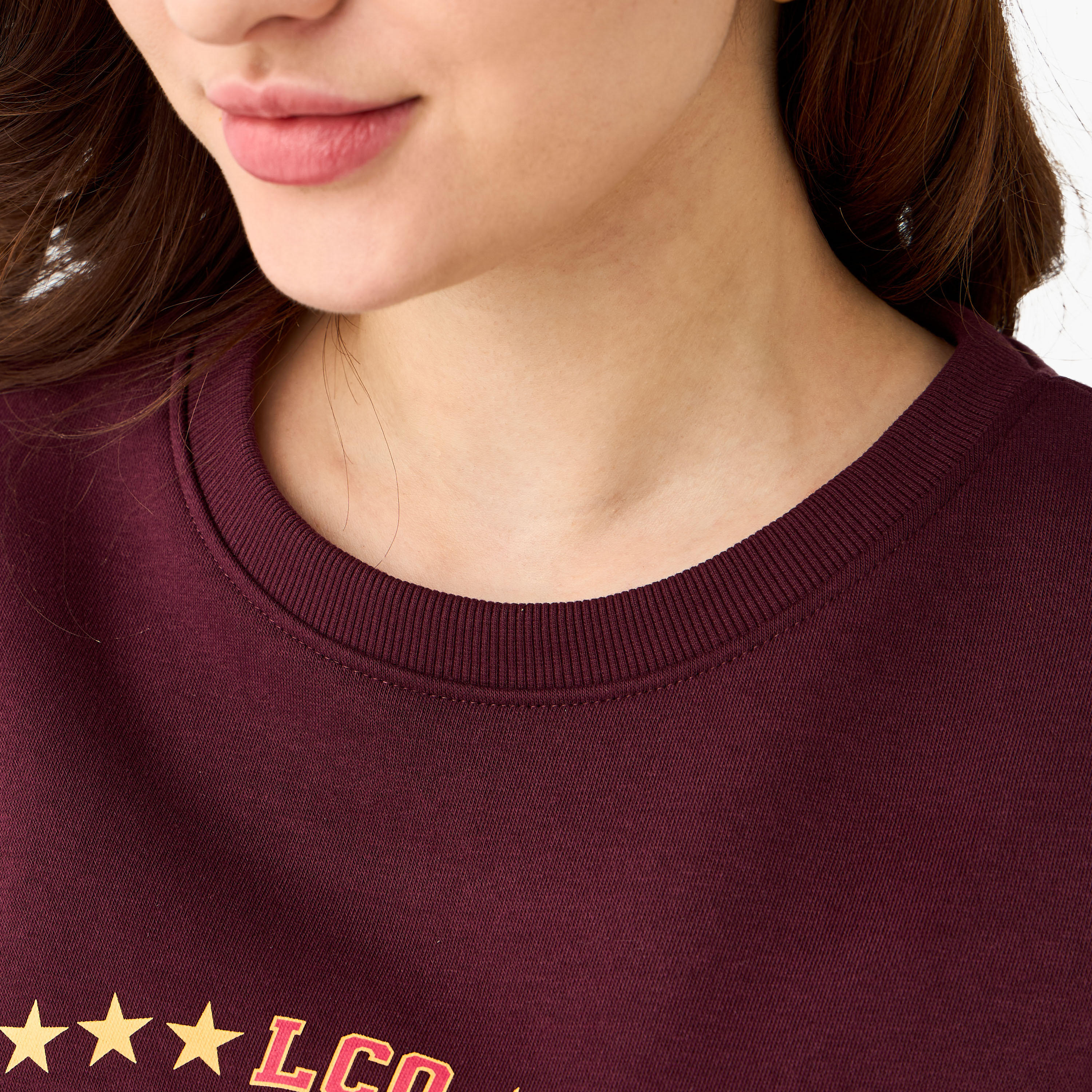سويت شيرت بقصة عادية وطبعات من لي كوبر-women-winterwear-hoodiesandsweatshirts-sweatshirts-image-3