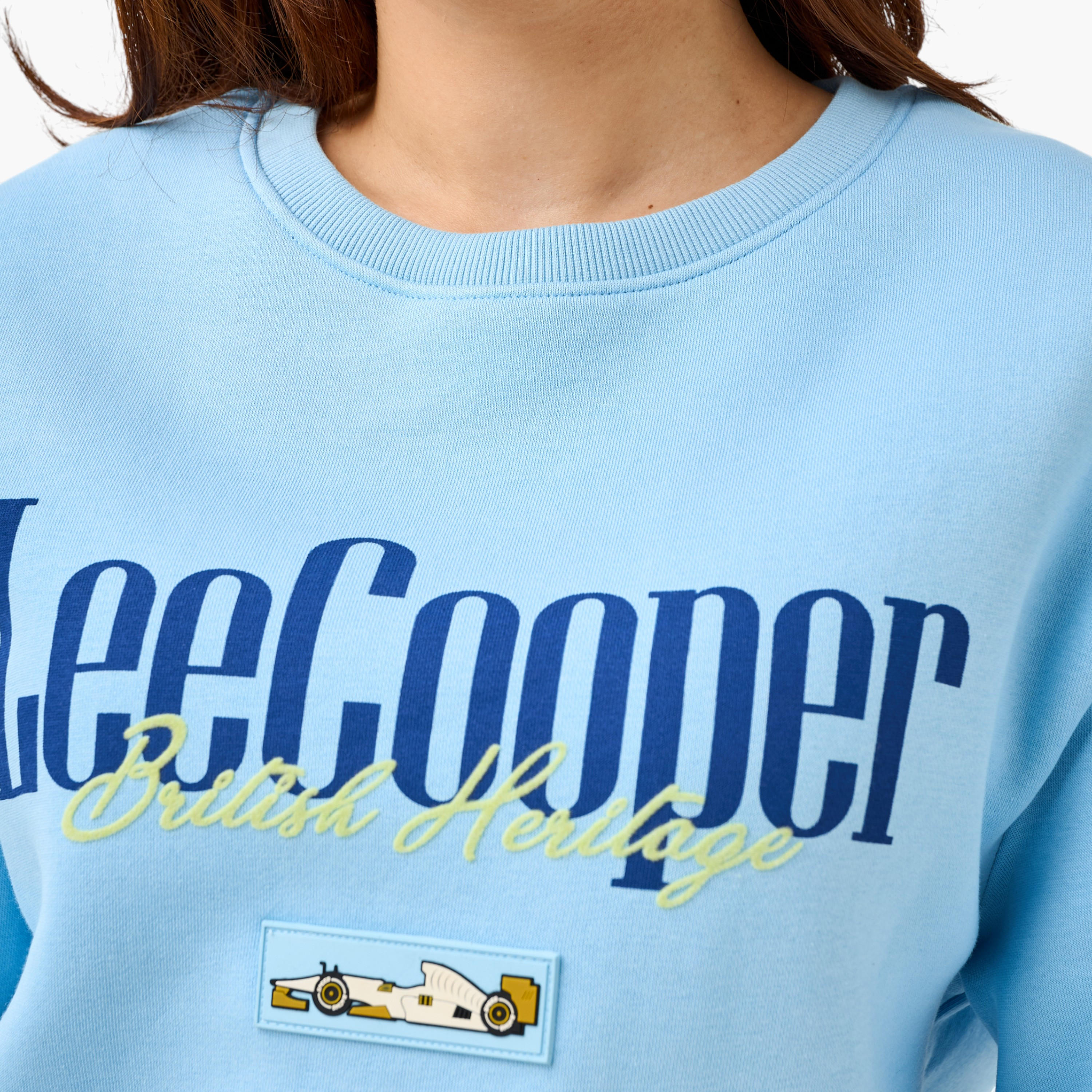 سويت شيرت بقصة عادية وطبعات من لي كوبر-women-winterwear-hoodiesandsweatshirts-sweatshirts-image-6