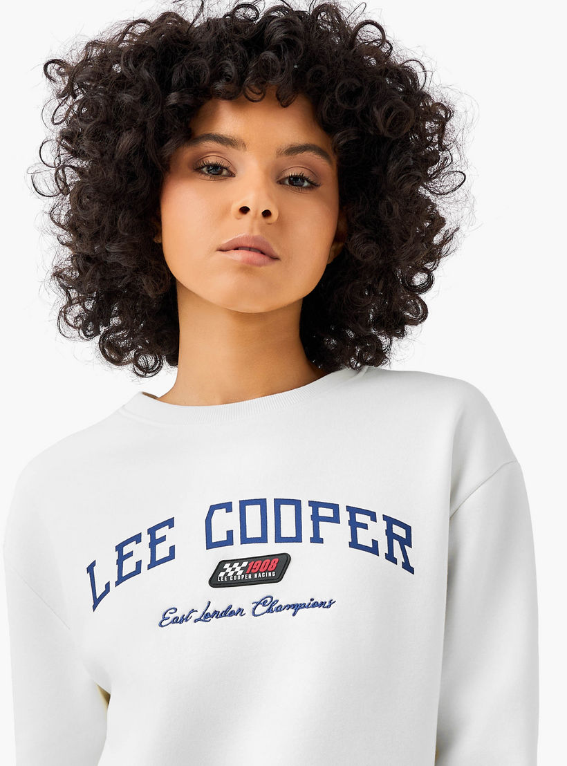 سويت شيرت بقصة عادية وطبعات من لي كوبر-women-winterwear-hoodiesandsweatshirts-sweatshirts-image-4