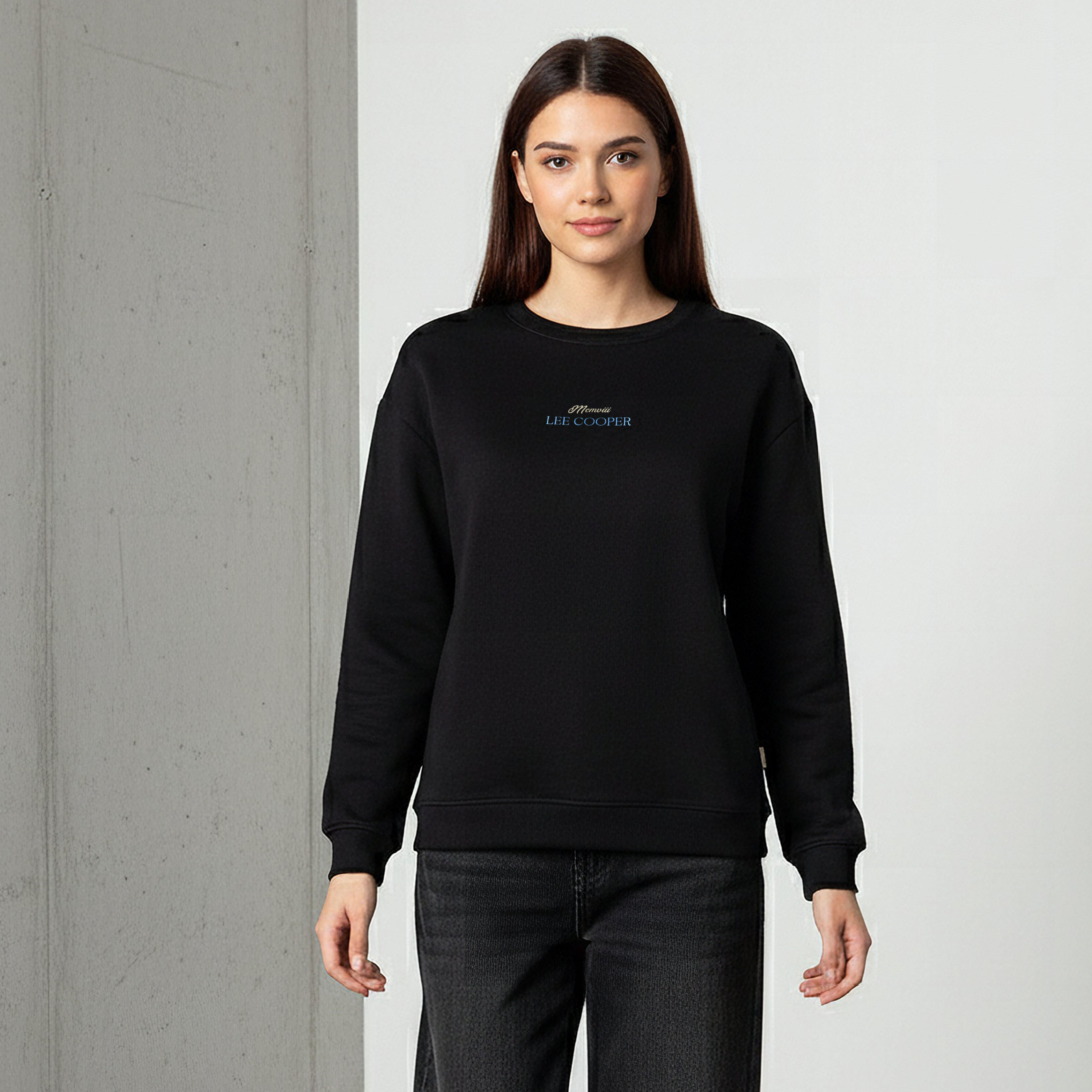 سويت شيرت بقصة عادية وطبعات من لي كوبر-women-winterwear-hoodiesandsweatshirts-sweatshirts-image-4