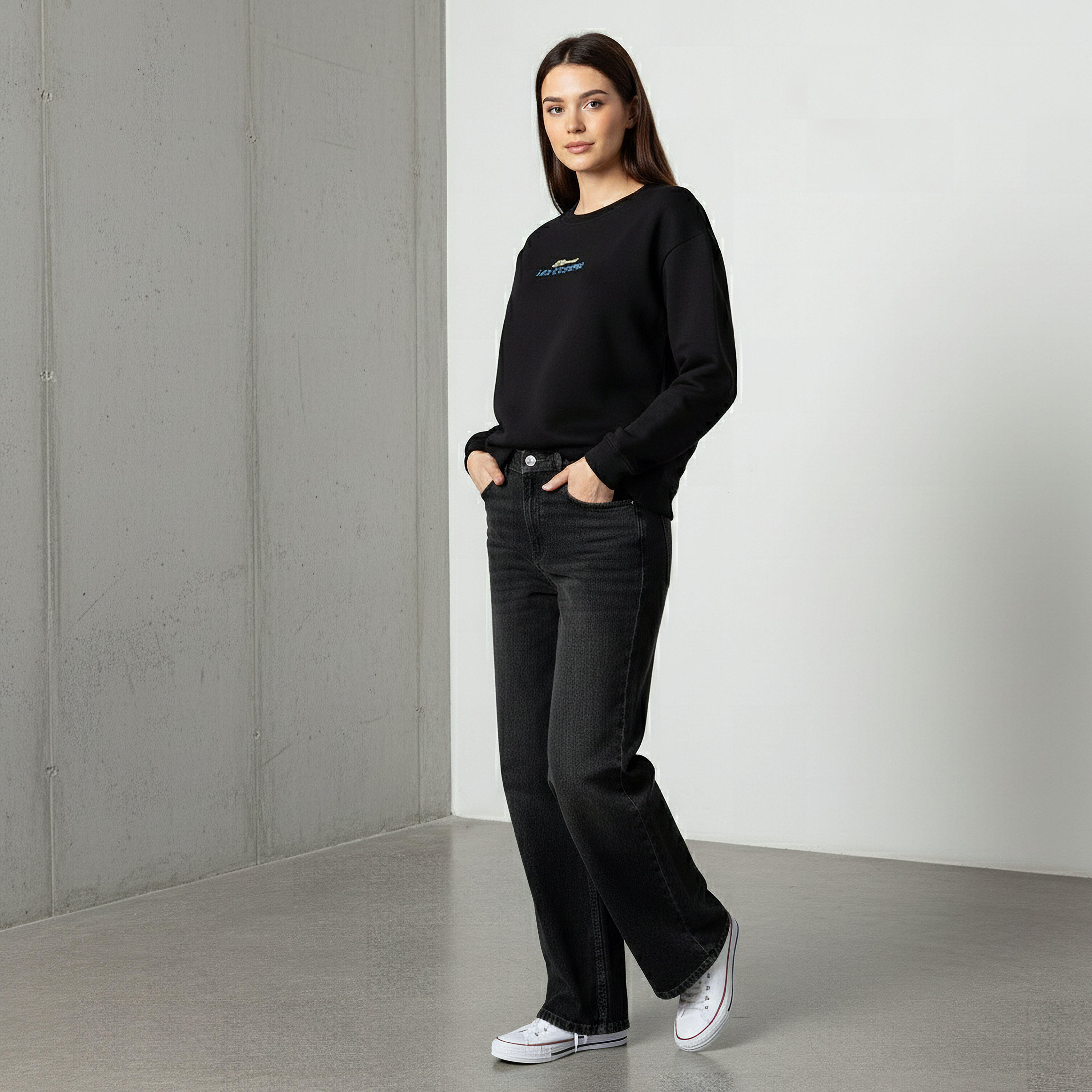 سويت شيرت بقصة عادية وطبعات من لي كوبر-women-winterwear-hoodiesandsweatshirts-sweatshirts-image-3