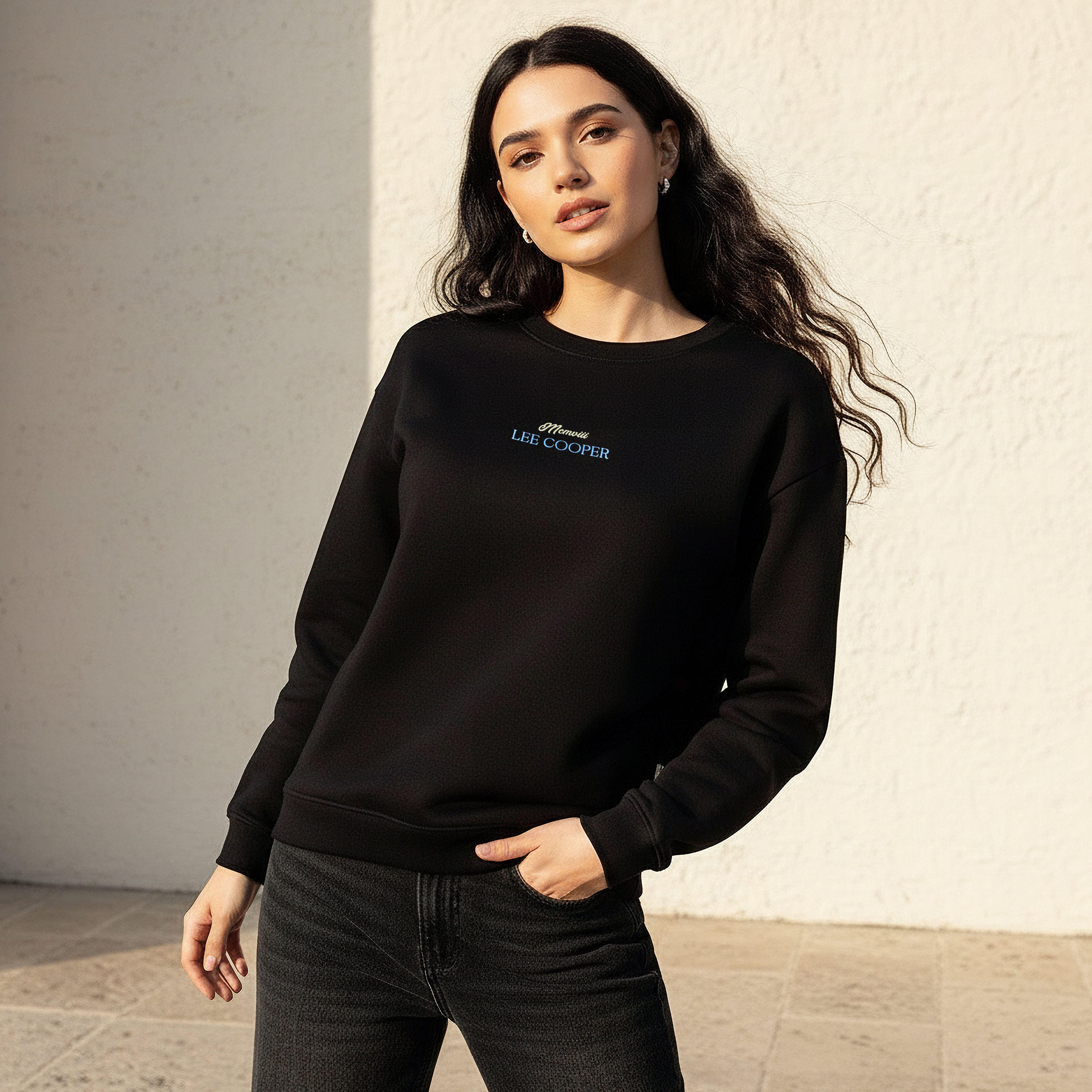 سويت شيرت بقصة عادية وطبعات من لي كوبر-women-winterwear-hoodiesandsweatshirts-sweatshirts-image-5