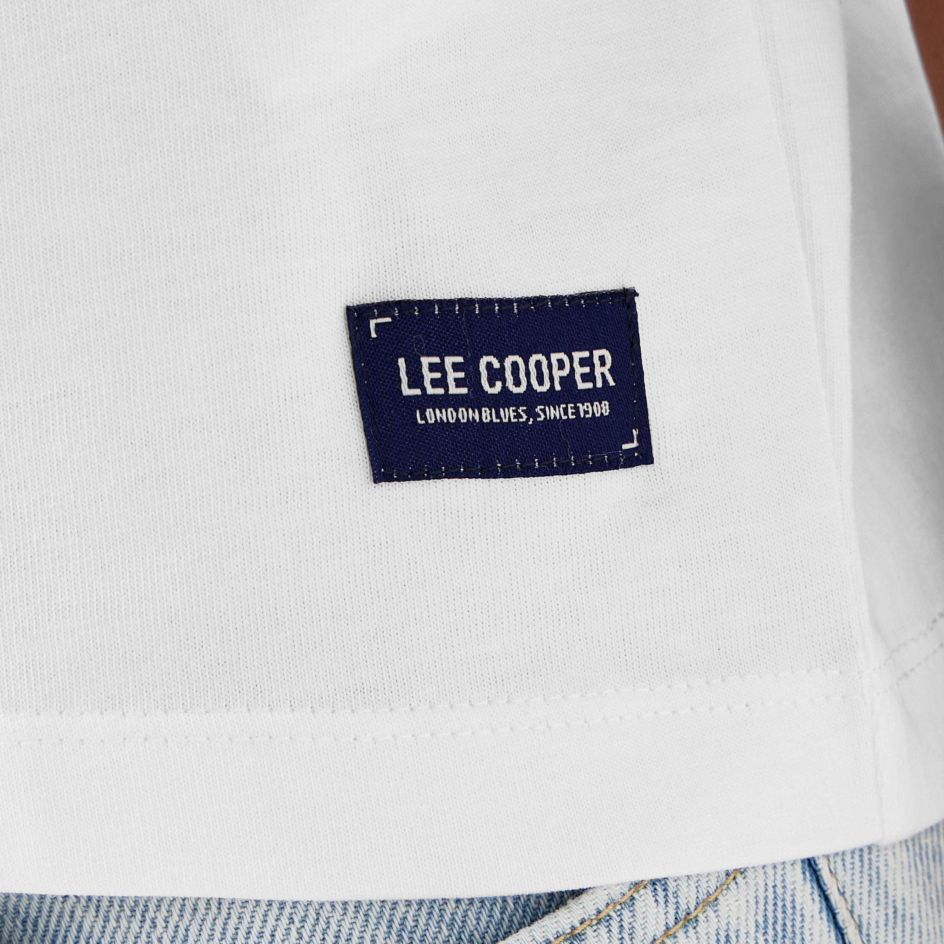 Lee Cooper Regular Fit Cotton T-shirt with Logo Print-women-clothing-tshirts-image-6