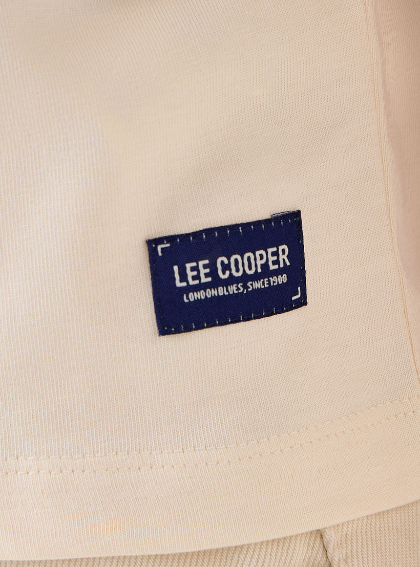 Lee Cooper Regular Fit Cotton T-shirt with Embroidered Logo-women-clothing-tshirts-image-6