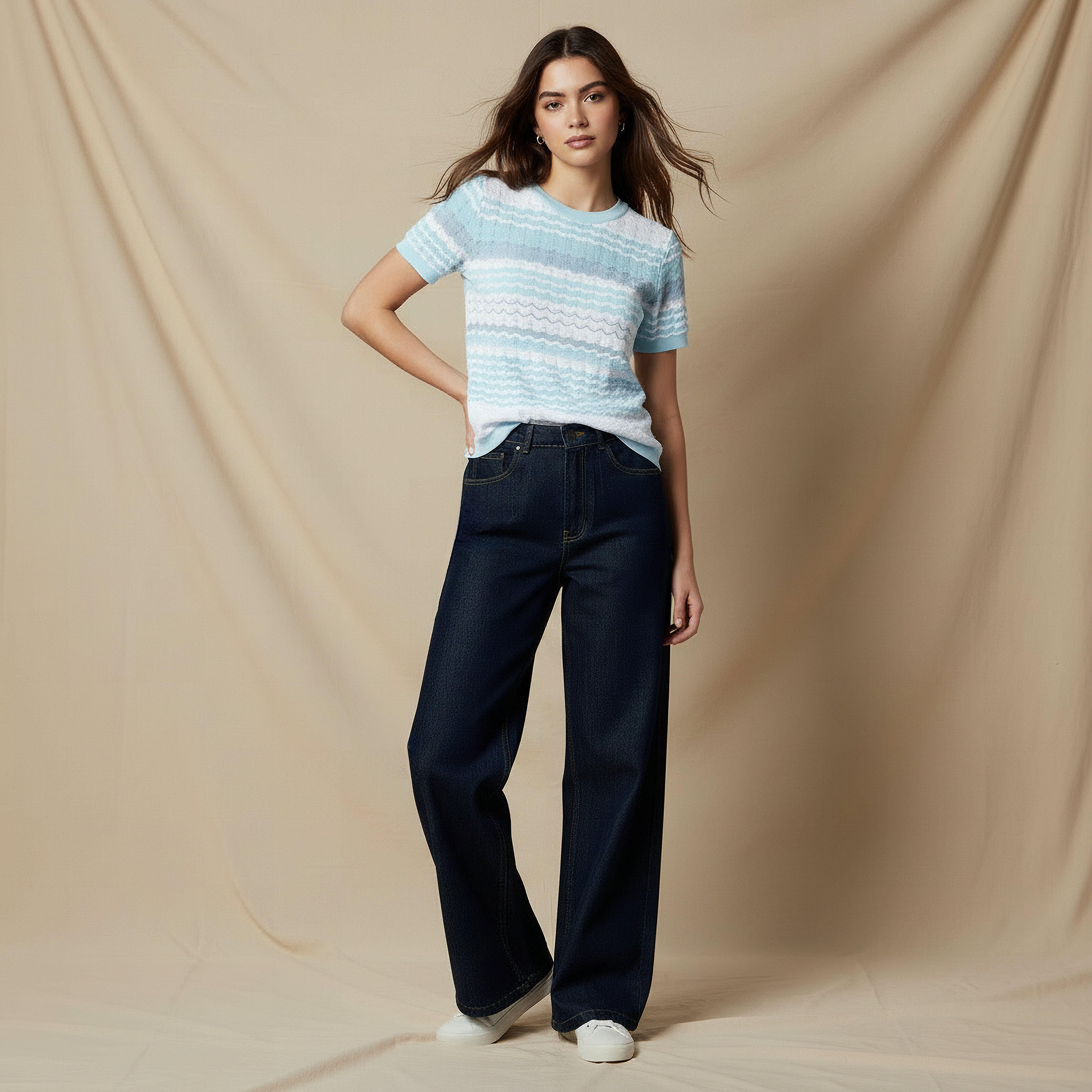 Lee Cooper Wide Leg Flexi Waist Jeans-women-clothing-bottoms-jeans-image-3