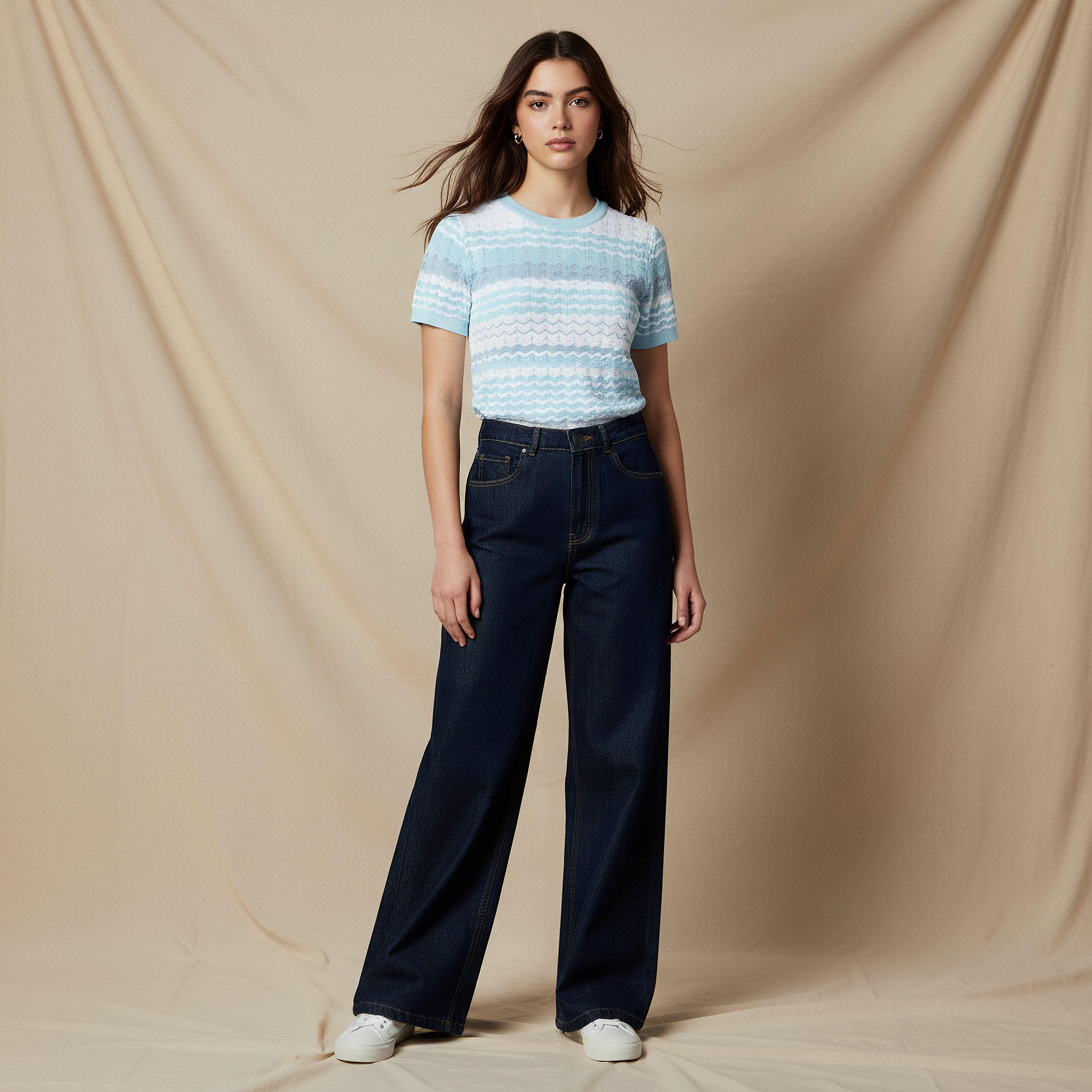 Lee Cooper Wide Leg Flexi Waist Jeans-women-clothing-bottoms-jeans-image-6