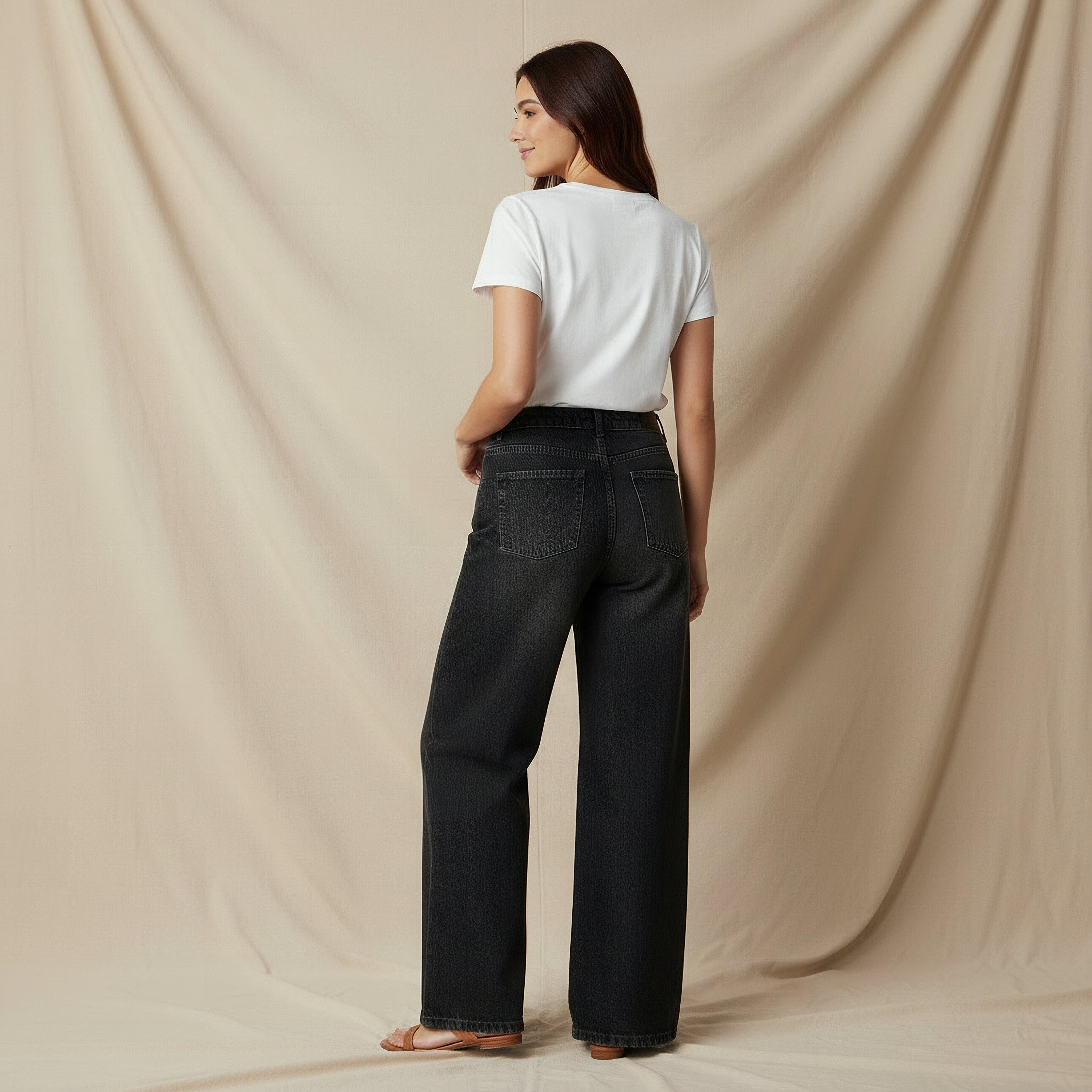Lee Cooper Wide Leg Flexi Waist Jeans-women-clothing-bottoms-jeans-image-3