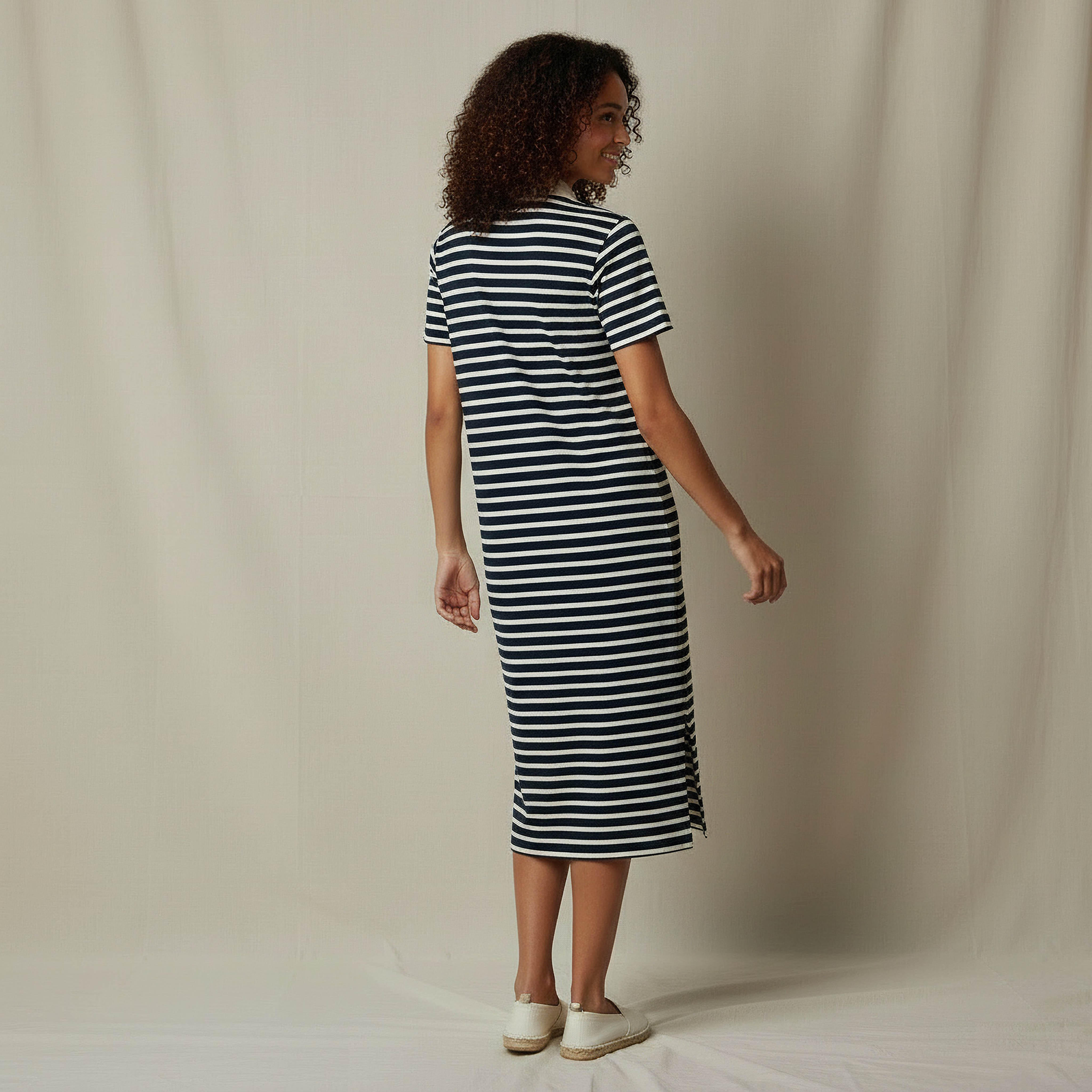 Lee Cooper Shift Midi Dress with Zip Closure-women-clothing-dresses-image-3