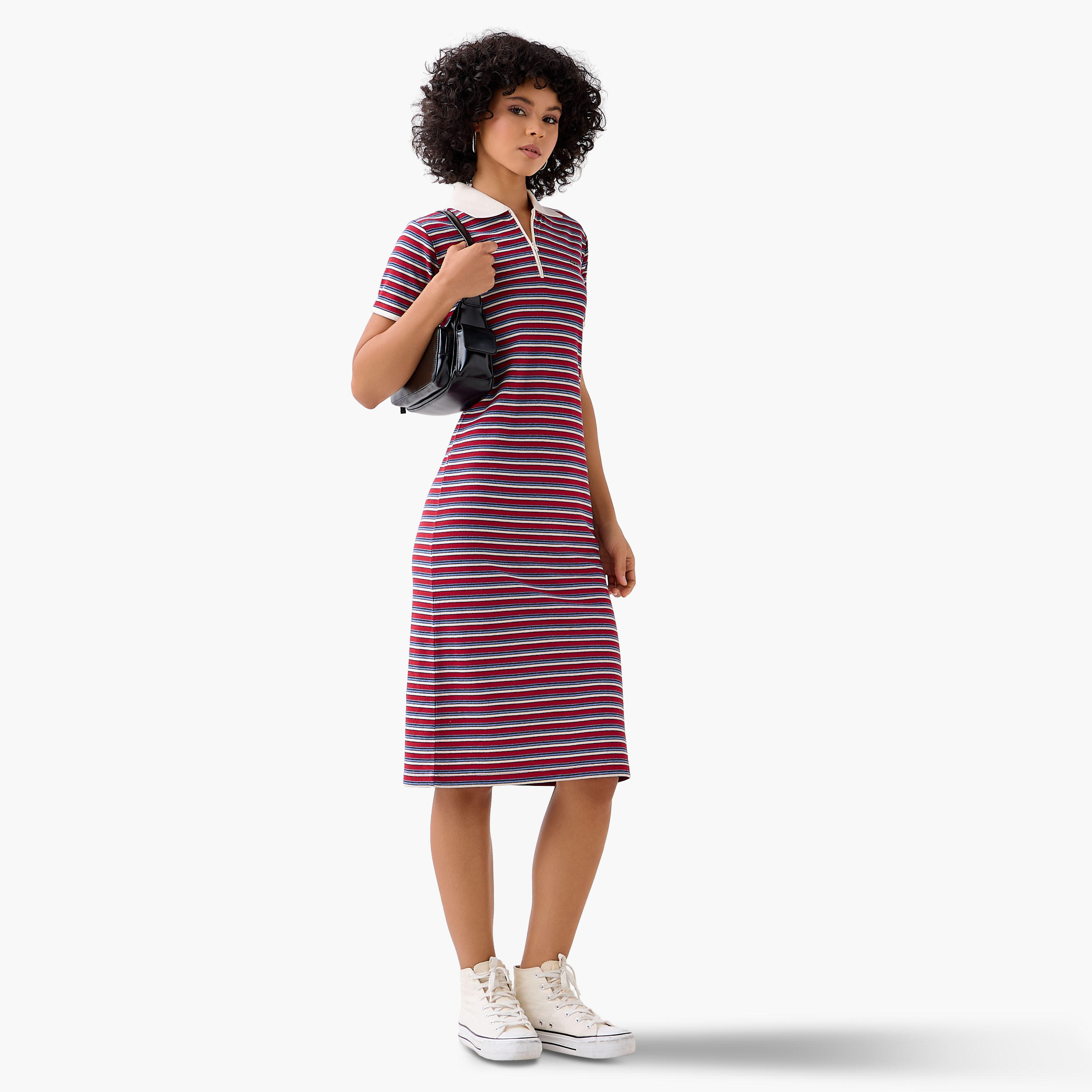 فستان ميدي شيفت بسحاب إغلاق من لي كوبر-women-clothing-dresses-image-1