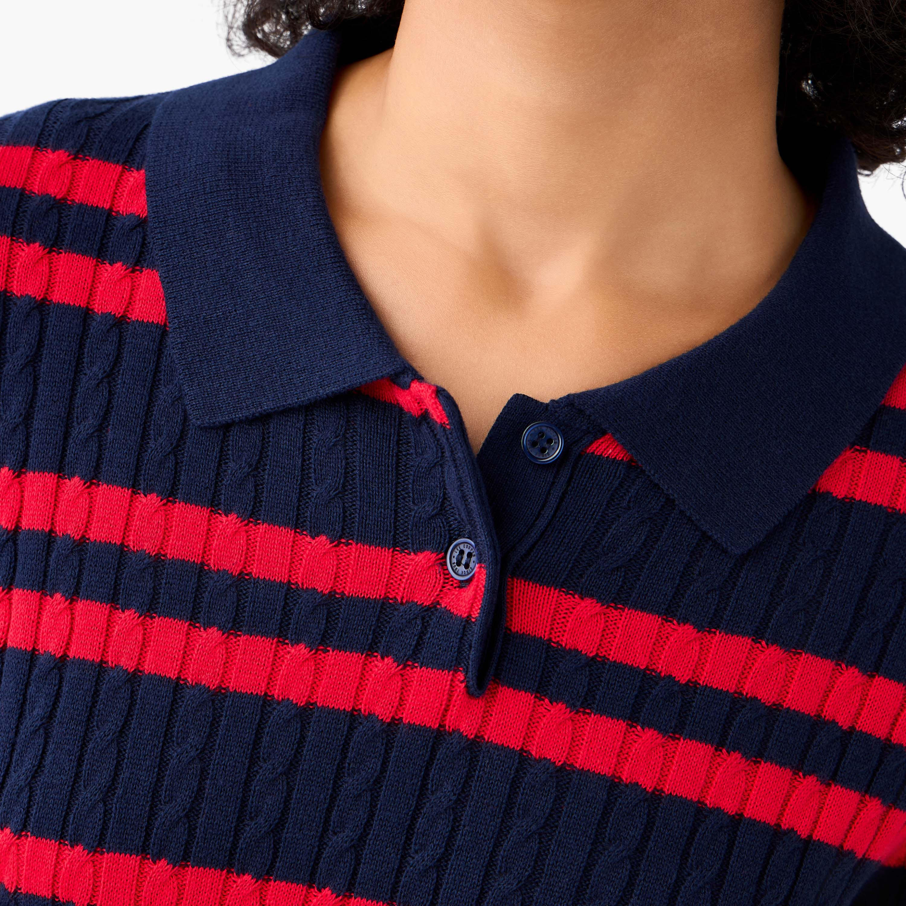 Lee Cooper Regular Fit Polo T-shirt with Stripes-women-clothing-tshirts-image-6