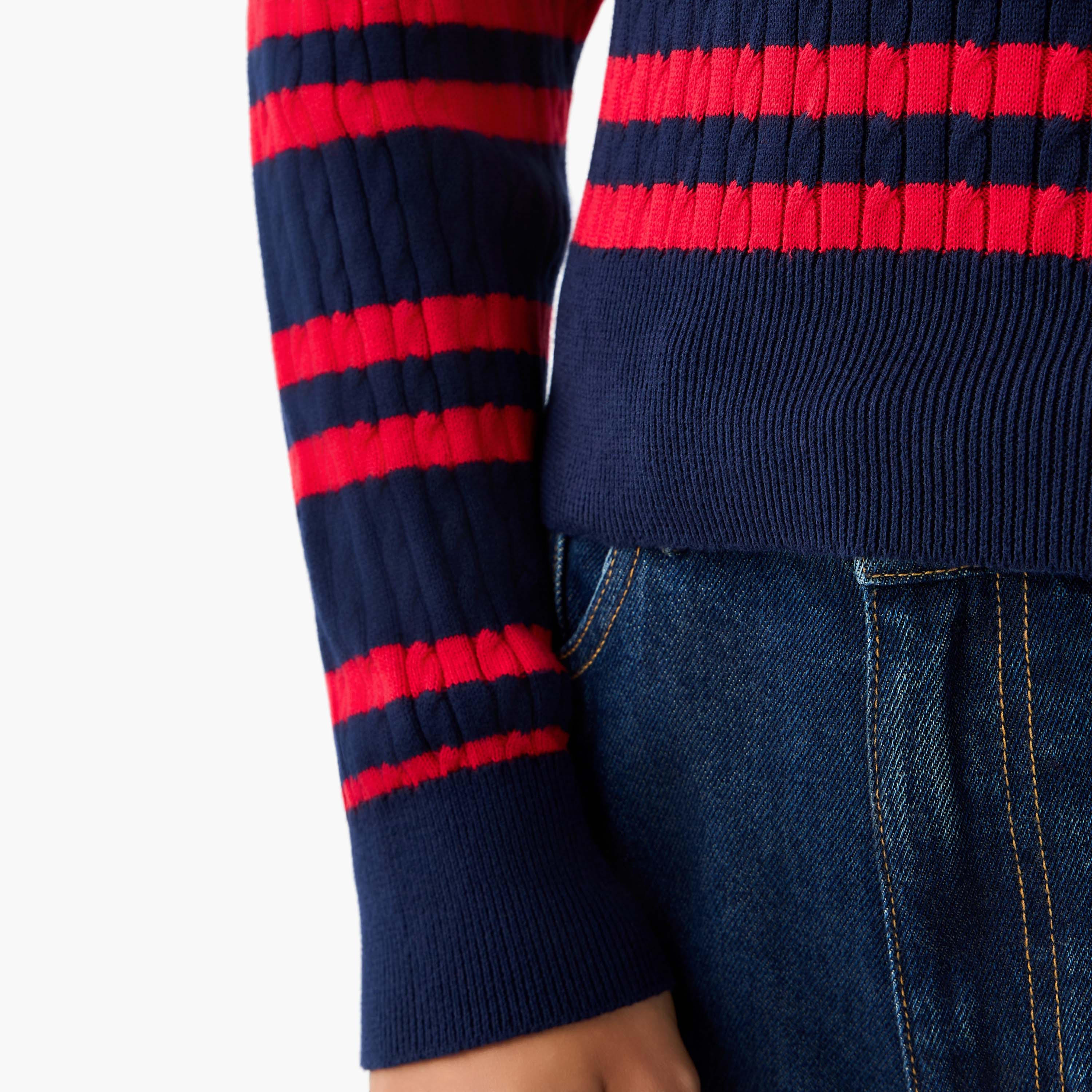 Lee Cooper Regular Fit Polo T-shirt with Stripes-women-clothing-tshirts-image-7