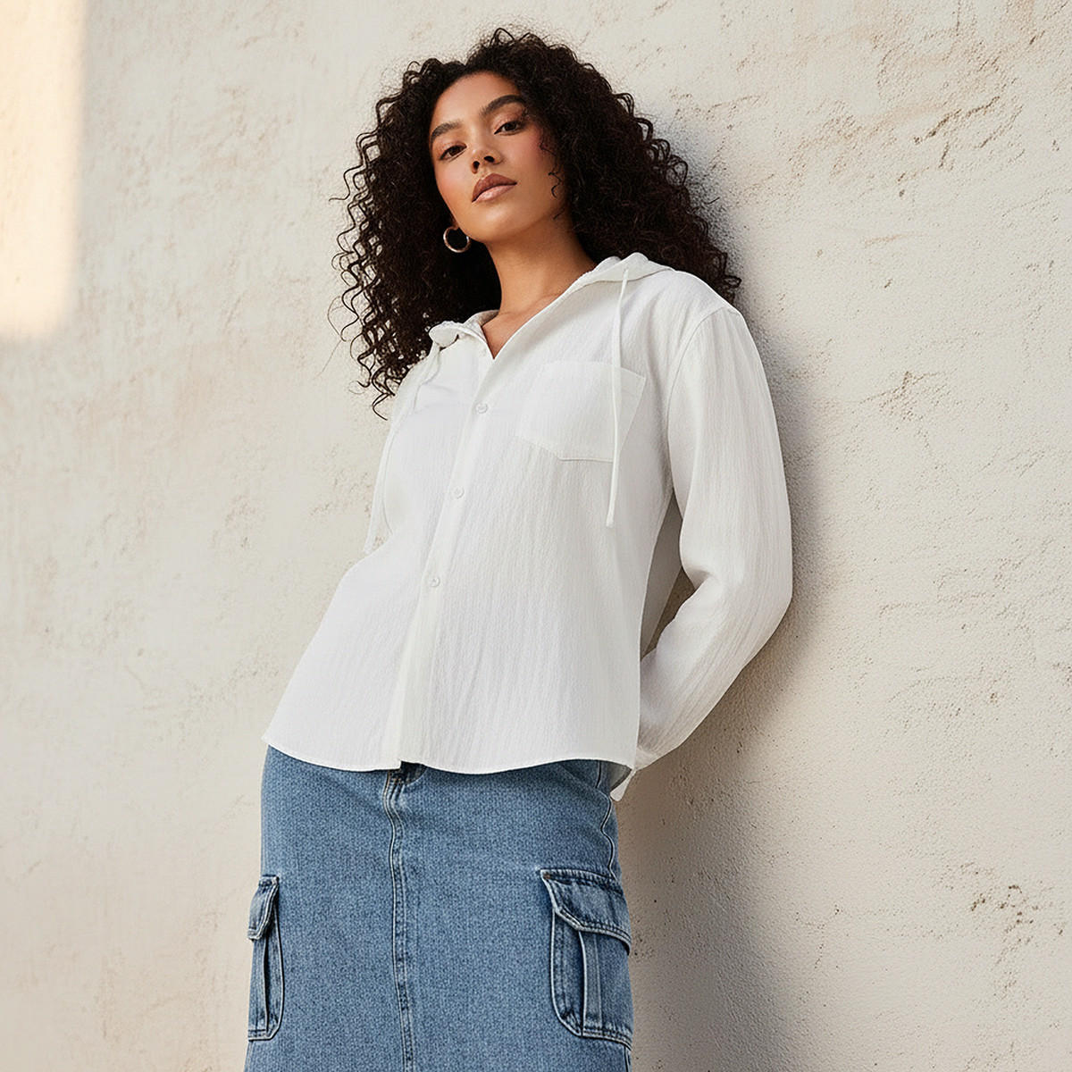 قميص ليوسيل بقبعة من لي كوبر-women-clothing-shirtsandblouses-shirts-image-5