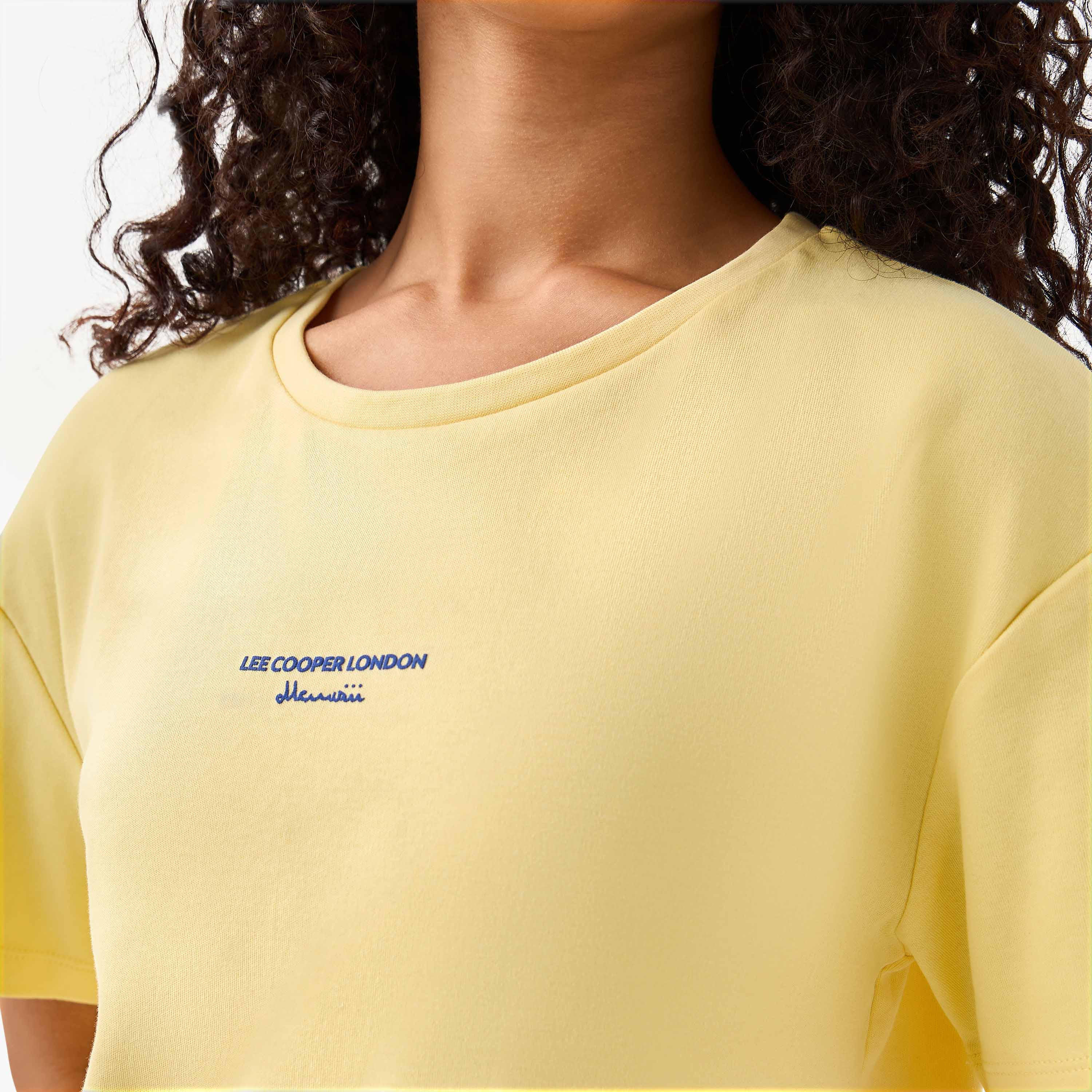 Lee Cooper Cotton T-shirt with Logo Print-women-clothing-tshirts-image-4