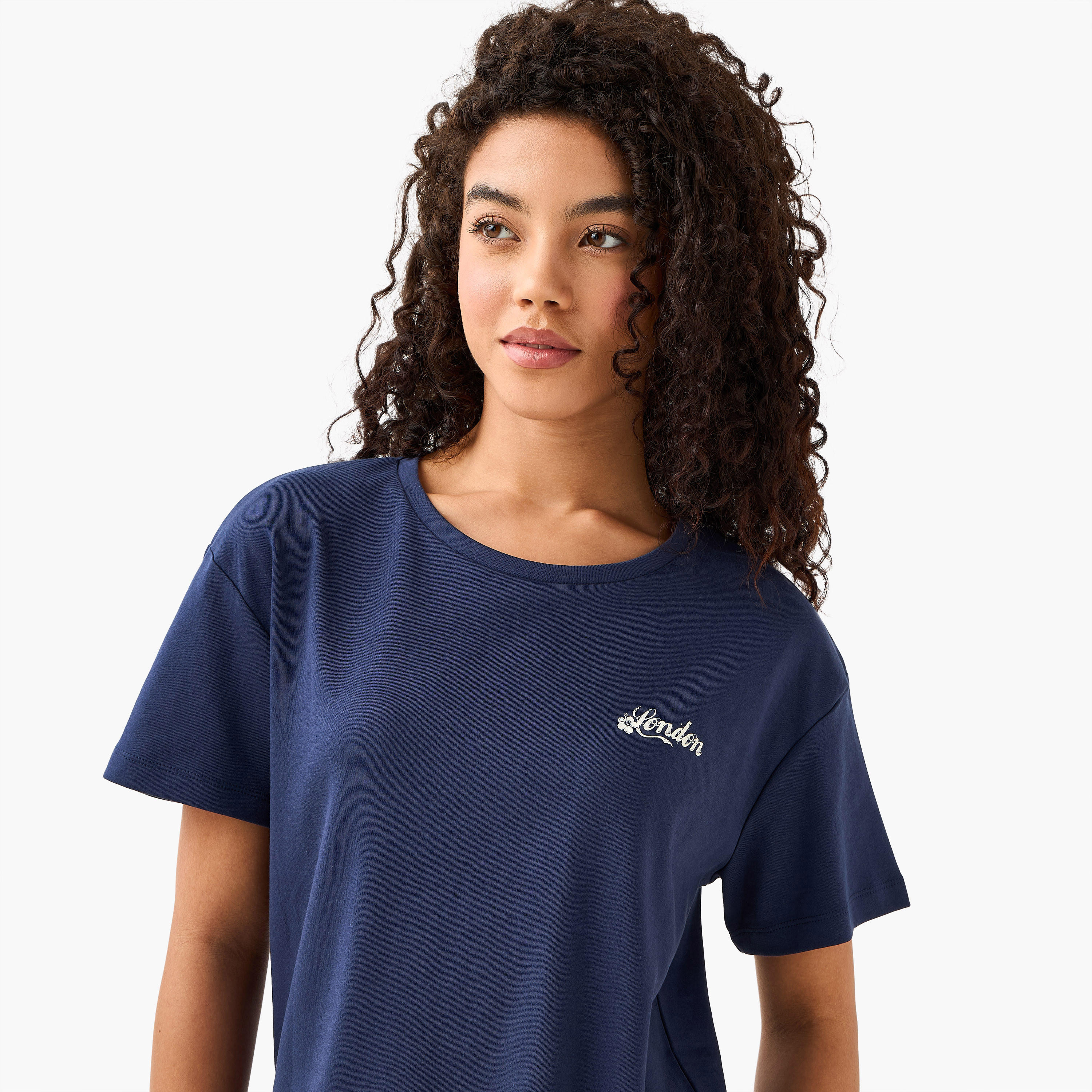 Lee Cooper Cotton T-shirt with Print-women-clothing-tshirts-image-6