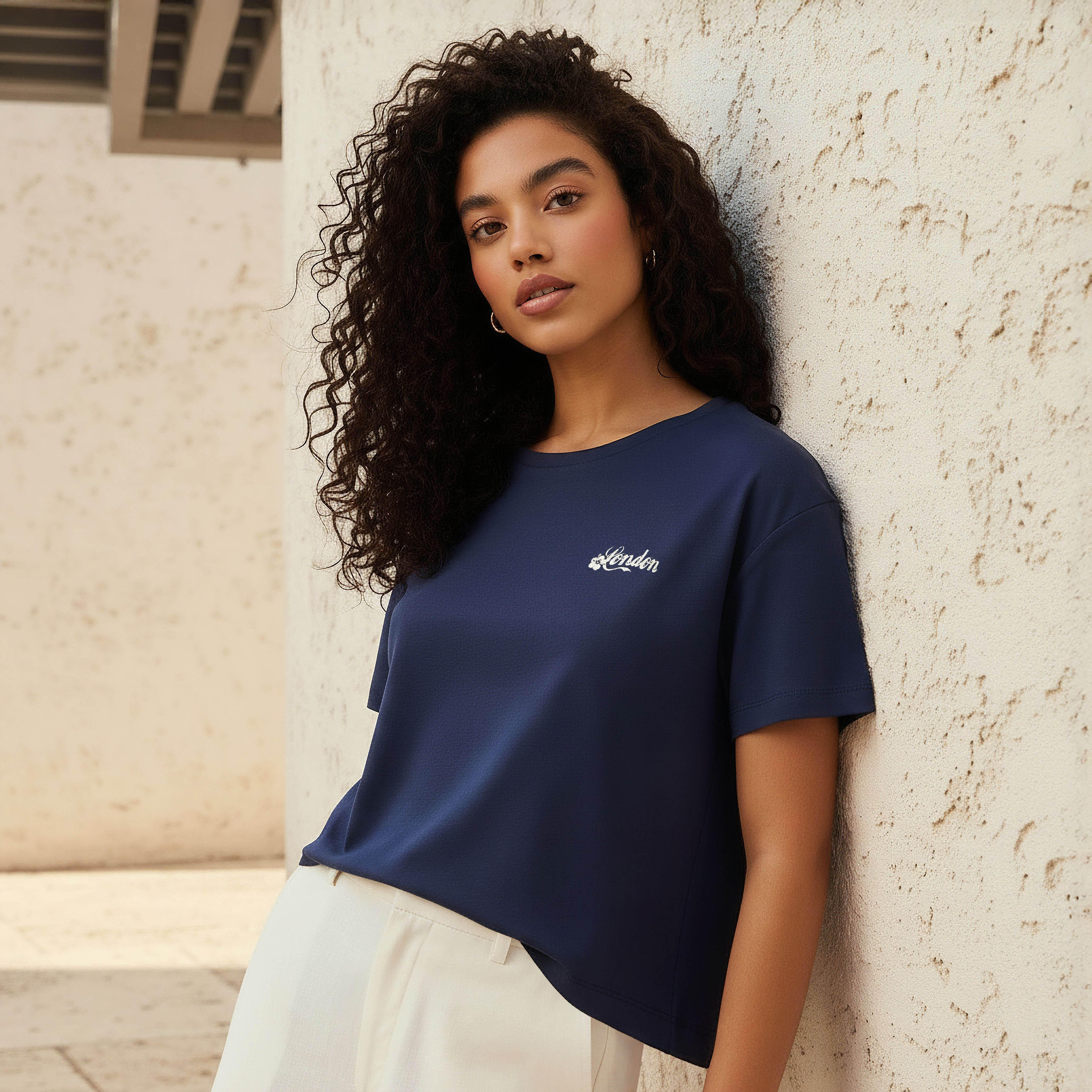 Lee Cooper Cotton T-shirt with Print-women-clothing-tshirts-image-1