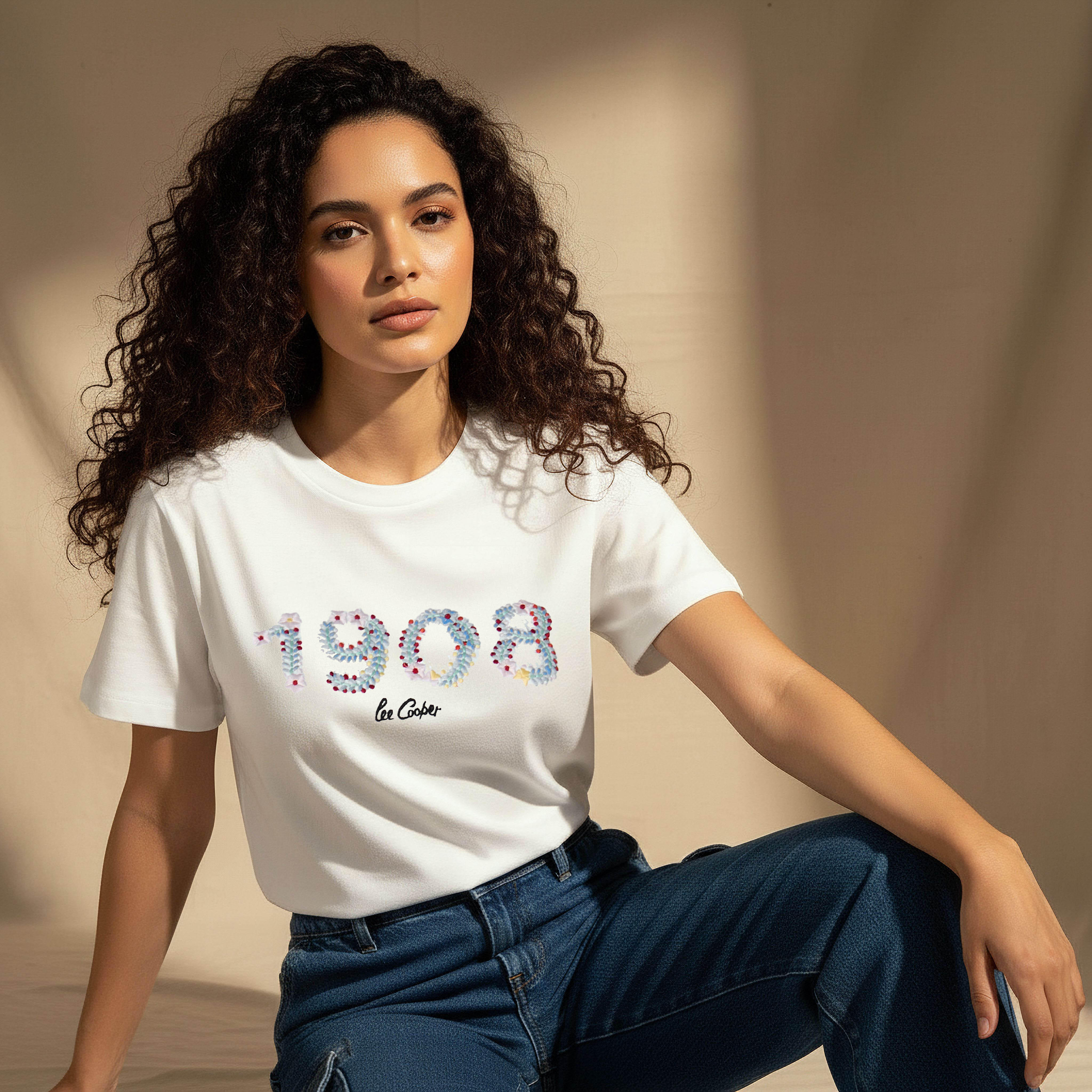 تيشيرت قطن مطرز من لي كوبر-women-clothing-tshirts-image-1