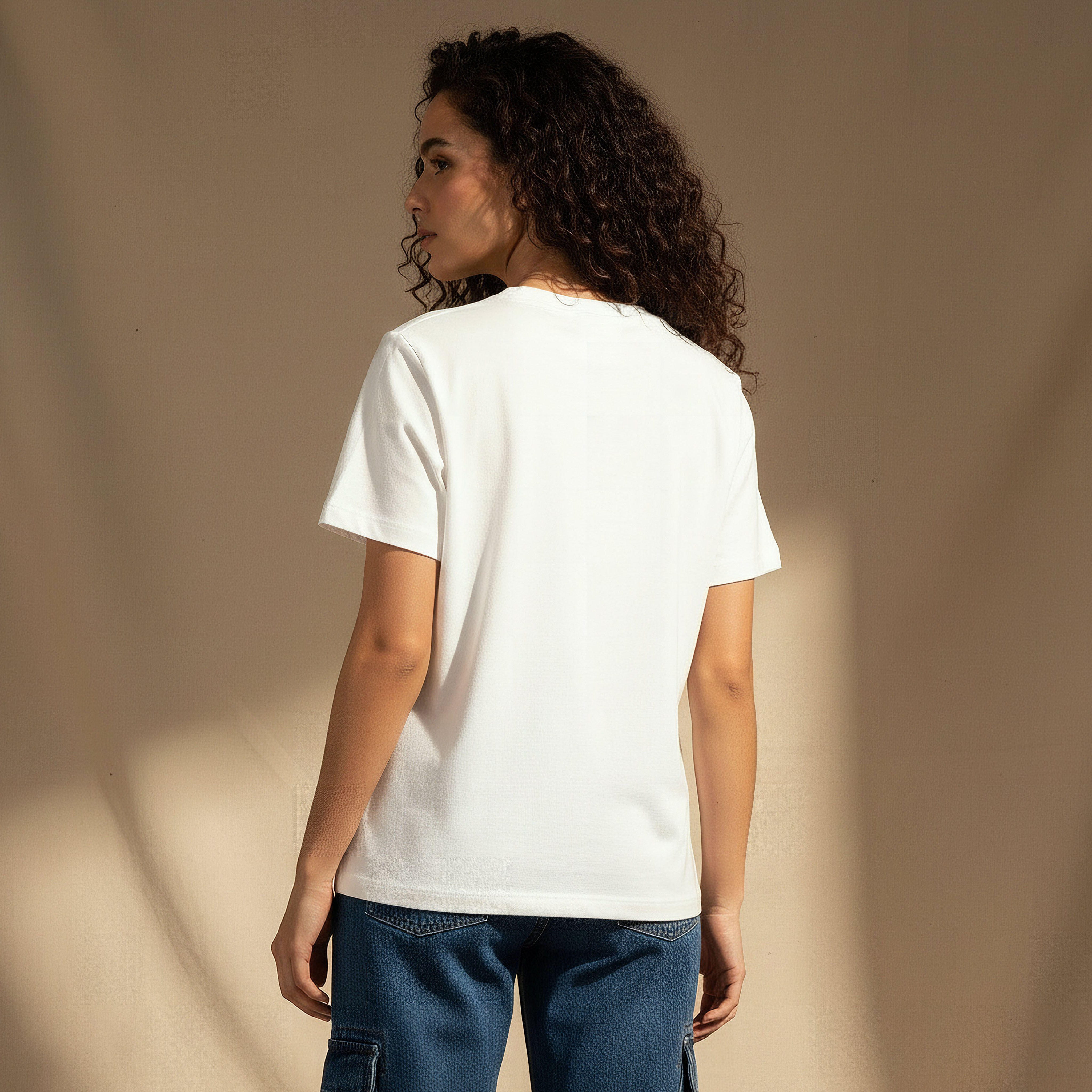 Lee Cooper Cotton T-shirt with Embroidery-women-clothing-tshirts-image-4