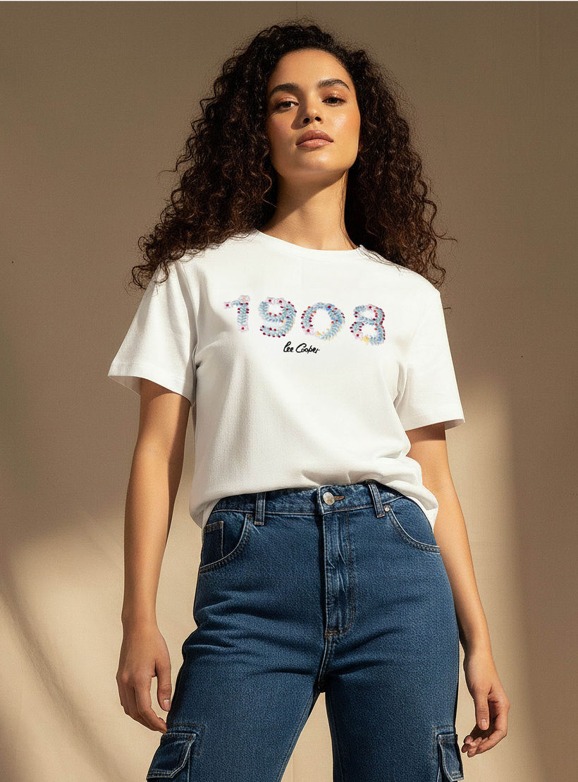 تيشيرت قطن مطرز من لي كوبر-women-clothing-tshirts-image-5