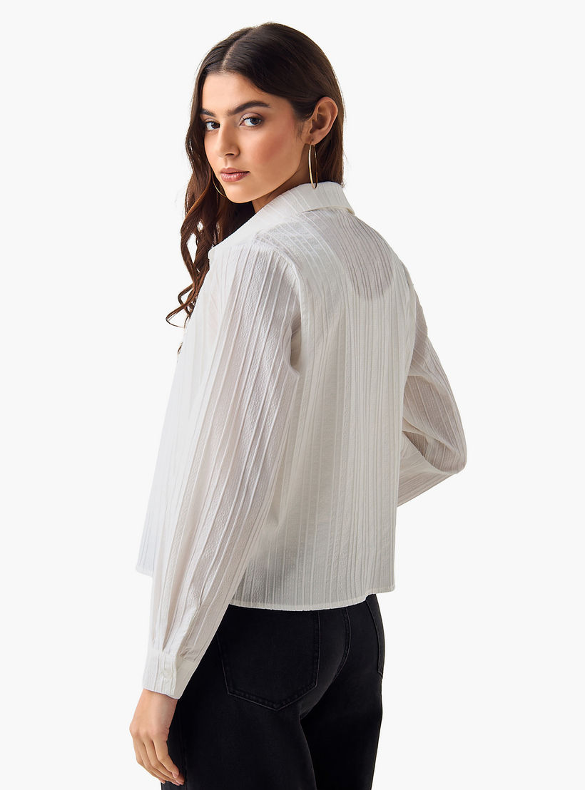 قميص مخطط أنيق من القطن-women-clothing-shirtsandblouses-shirts-image-5