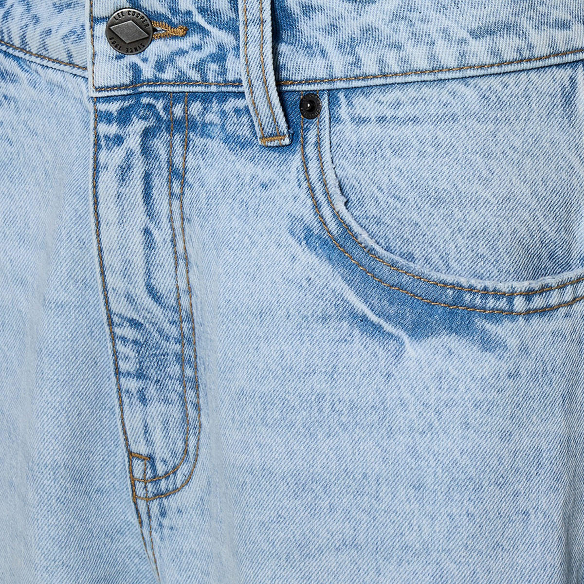 بنطلون كابري بتصميم عتيق وخصر عالي من لي كوبر-women-clothing-bottoms-jeans-image-2