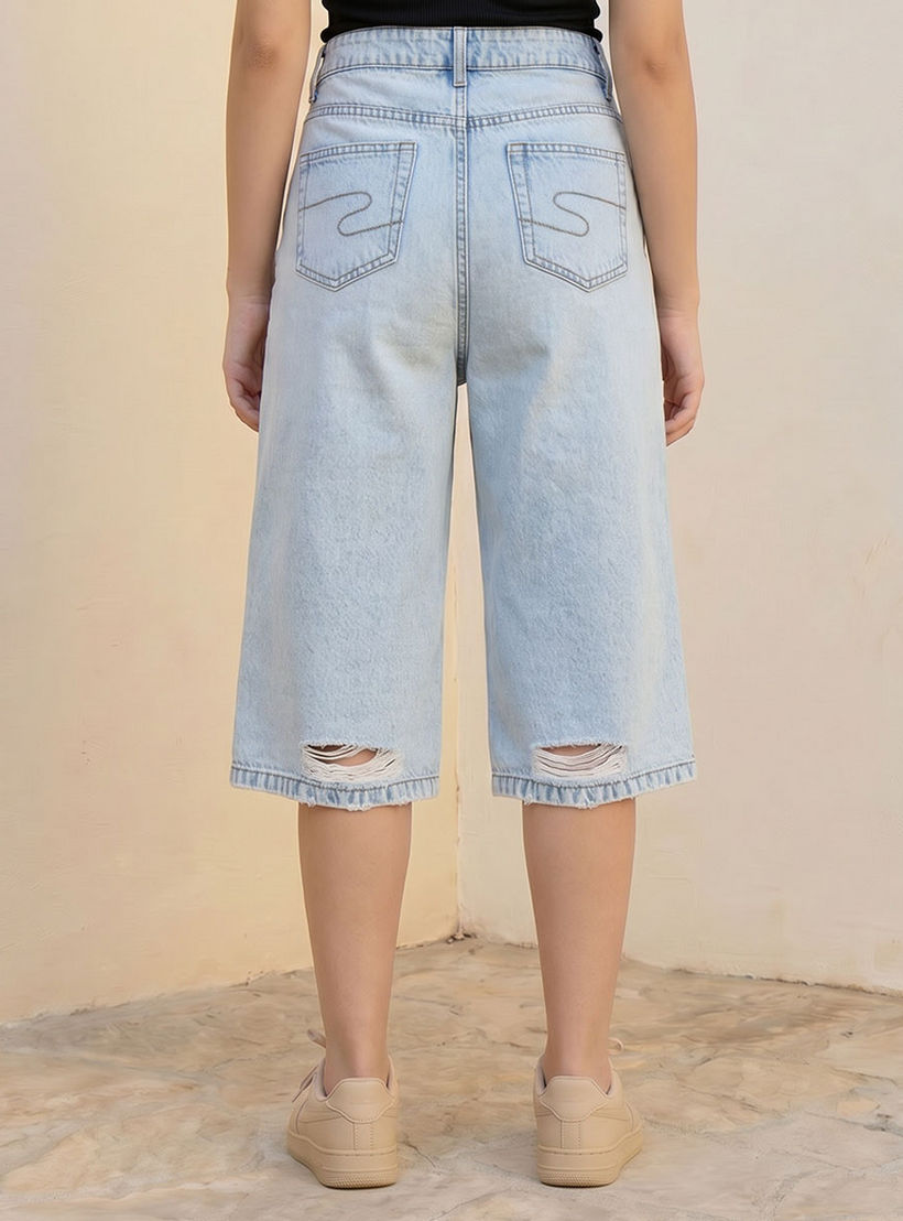 بنطلون كابري بتصميم عتيق وخصر عالي من لي كوبر-women-clothing-bottoms-jeans-image-4