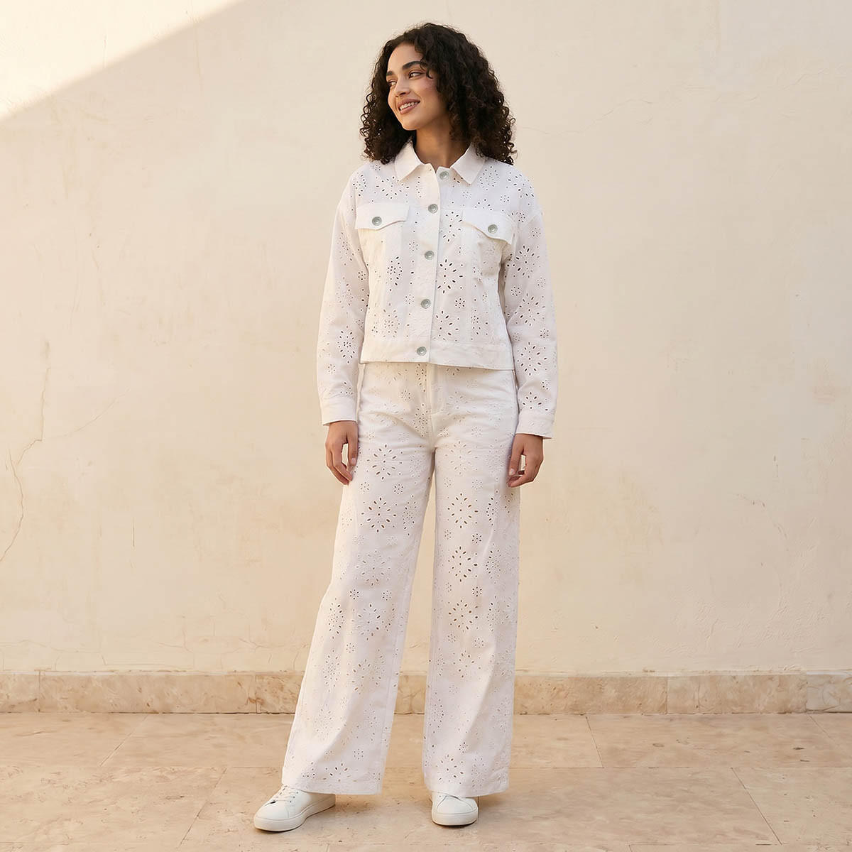 جاكيت بتطريز شفلي من لي كوبر-women-clothing-coordsets-image-3