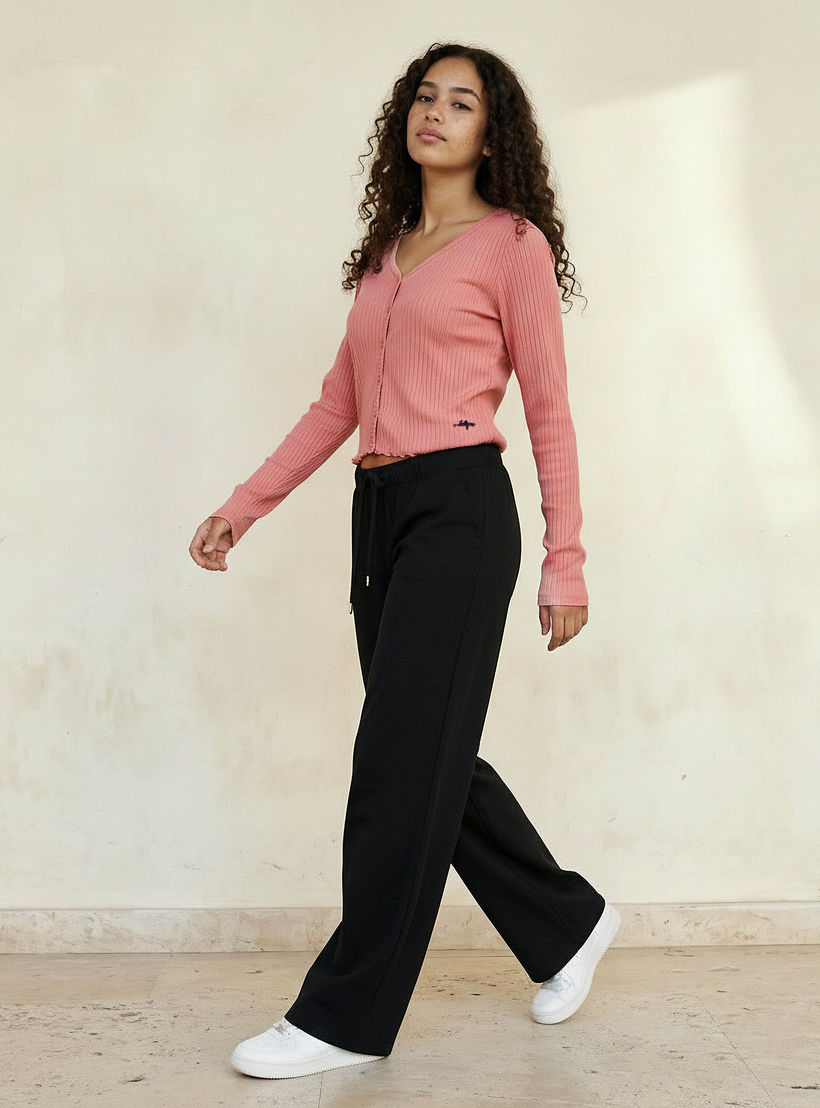 بلوزة قطن بأزرار أمامية من لي كوبر-women-clothing-tshirts-image-3