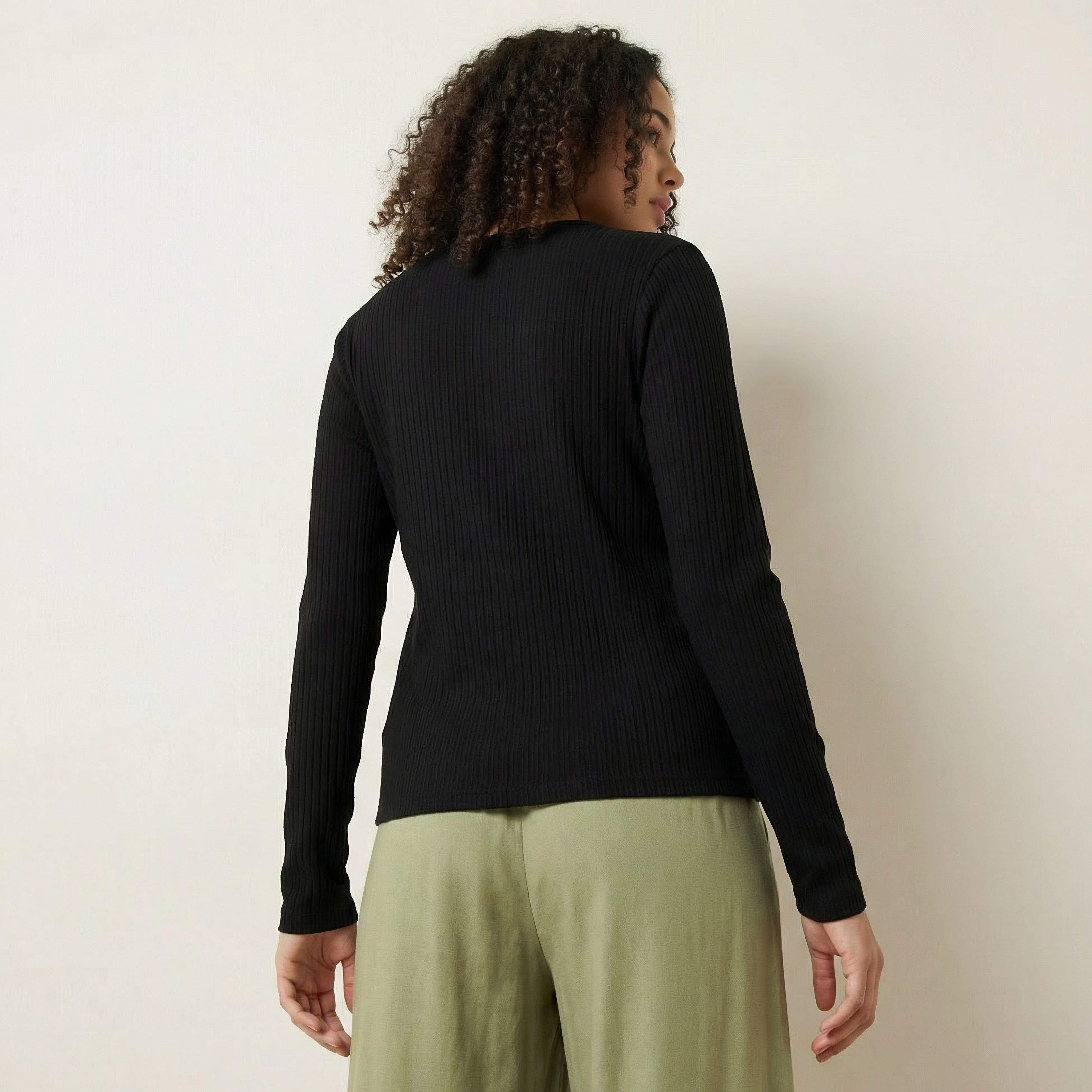 Lee Cooper Cotton Top with Button Front-women-clothing-tshirts-image-4