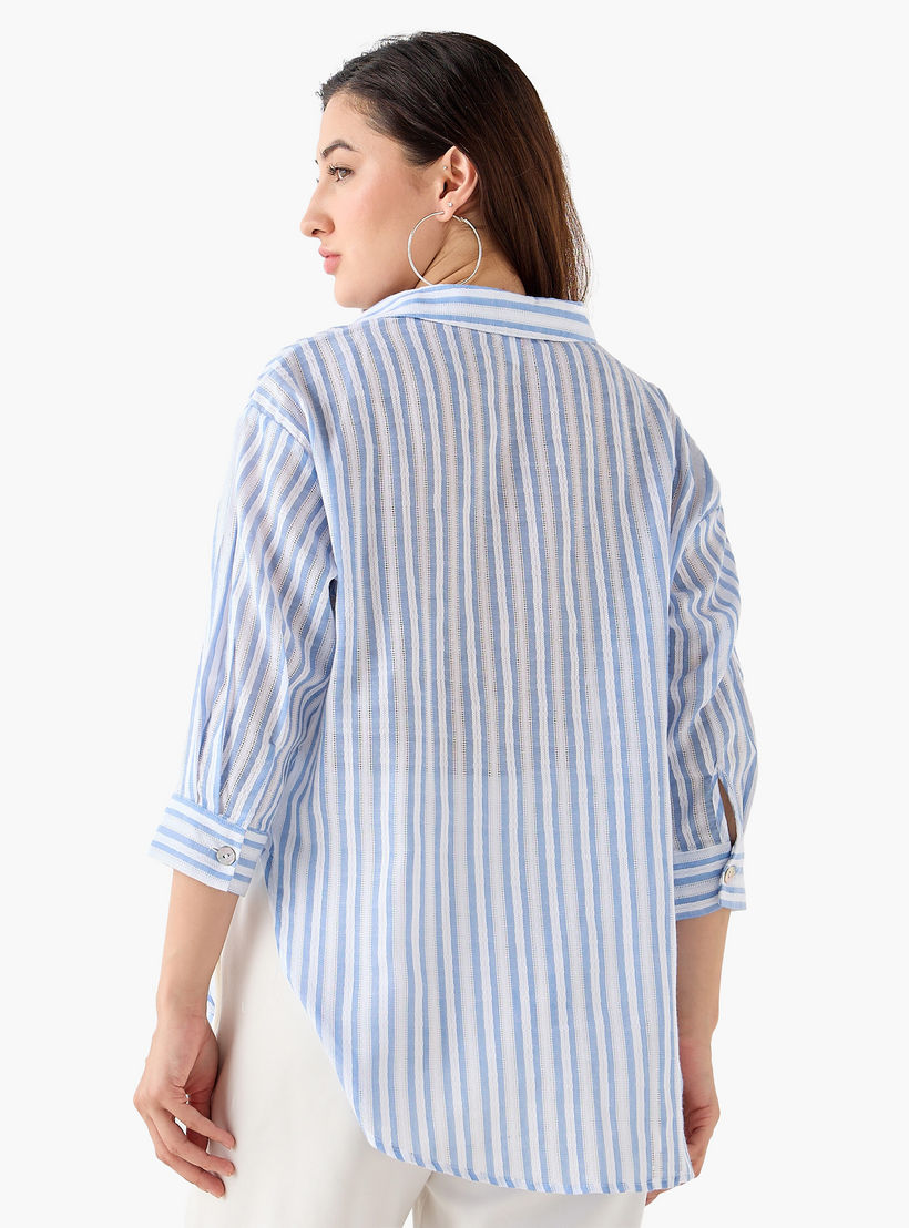 قميص مخطط من لي كوبر-women-clothing-shirtsandblouses-shirts-image-4