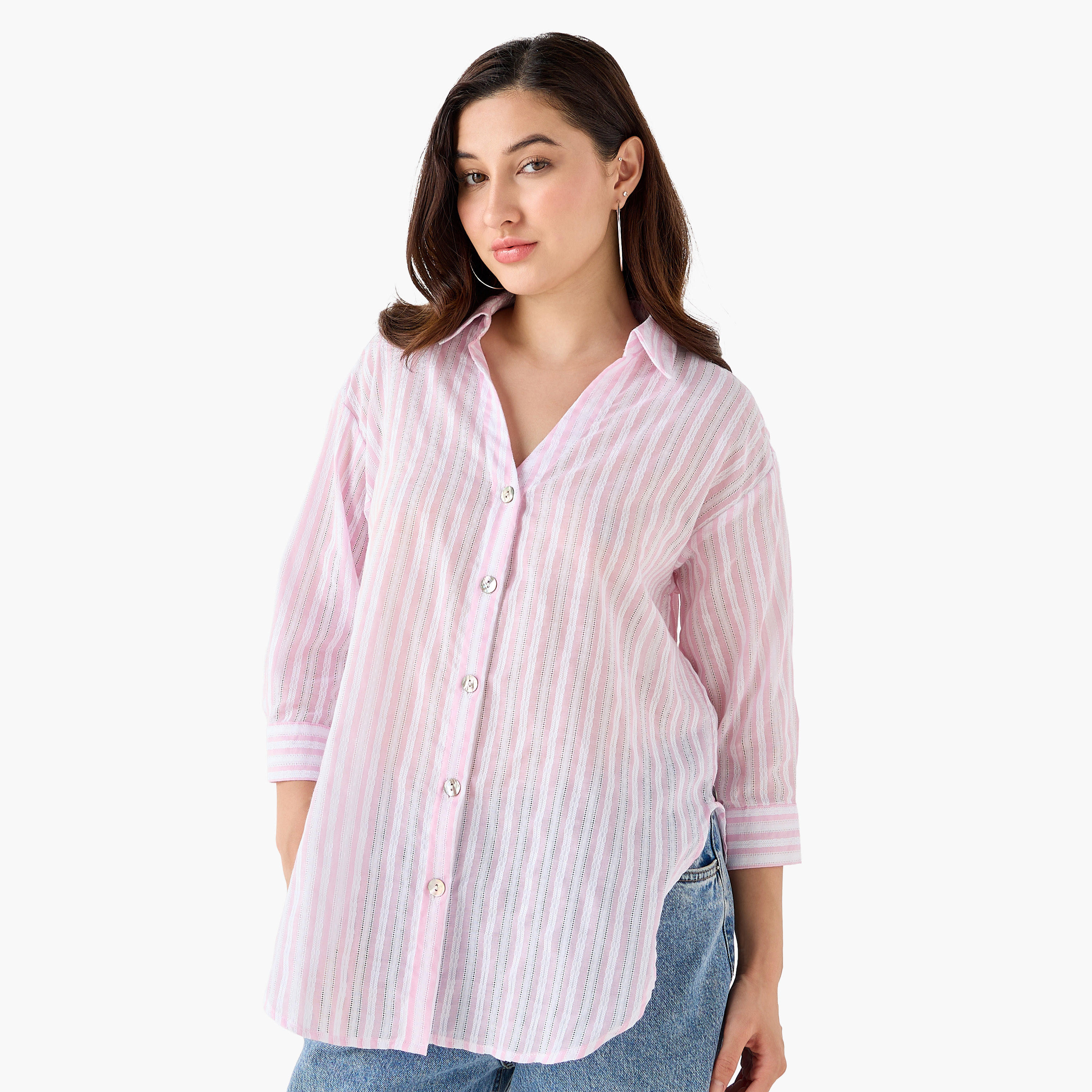 Lee Cooper Shirt with Stripes-women-clothing-shirtsandblouses-shirts-image-2