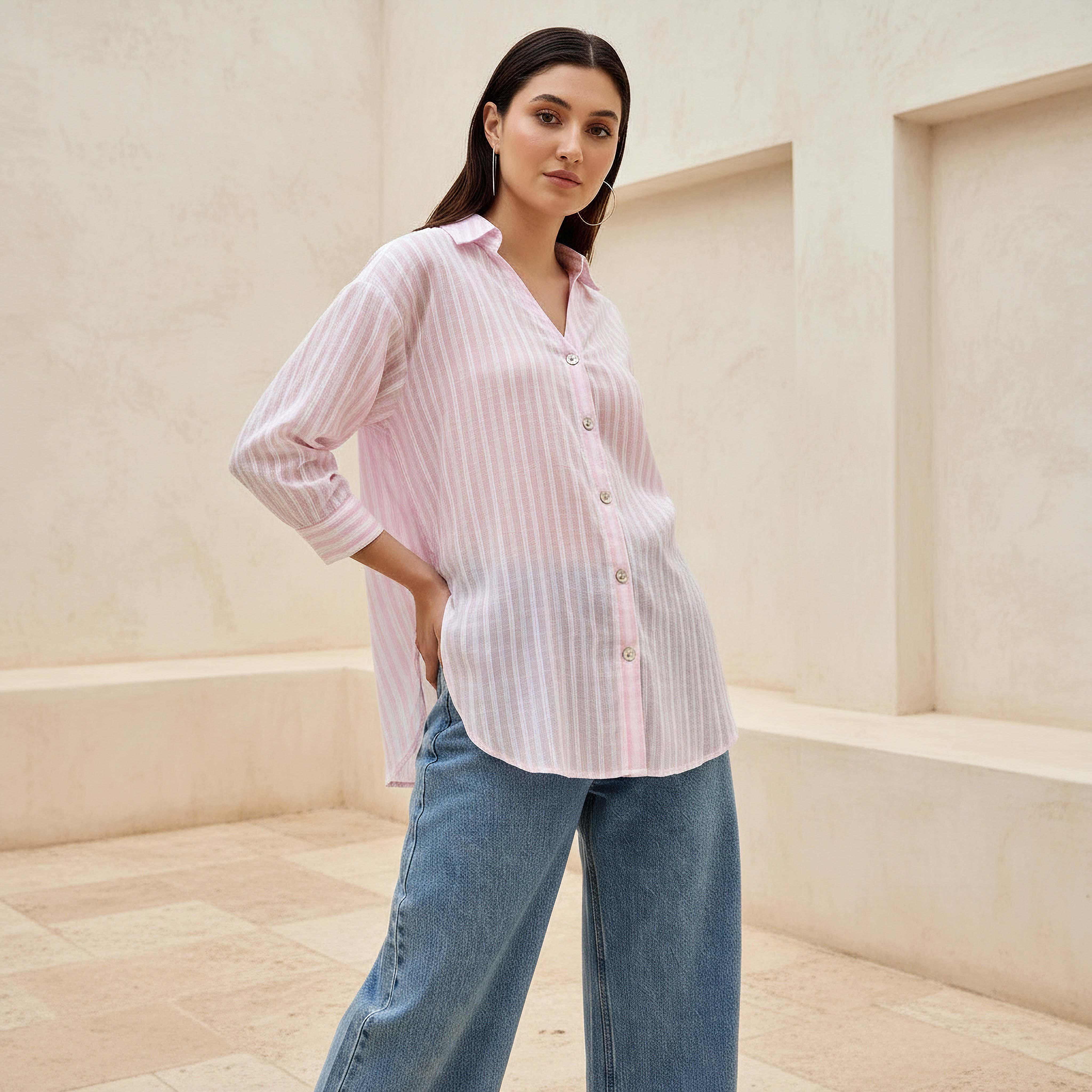 Lee Cooper Shirt with Stripes-women-clothing-shirtsandblouses-shirts-image-1