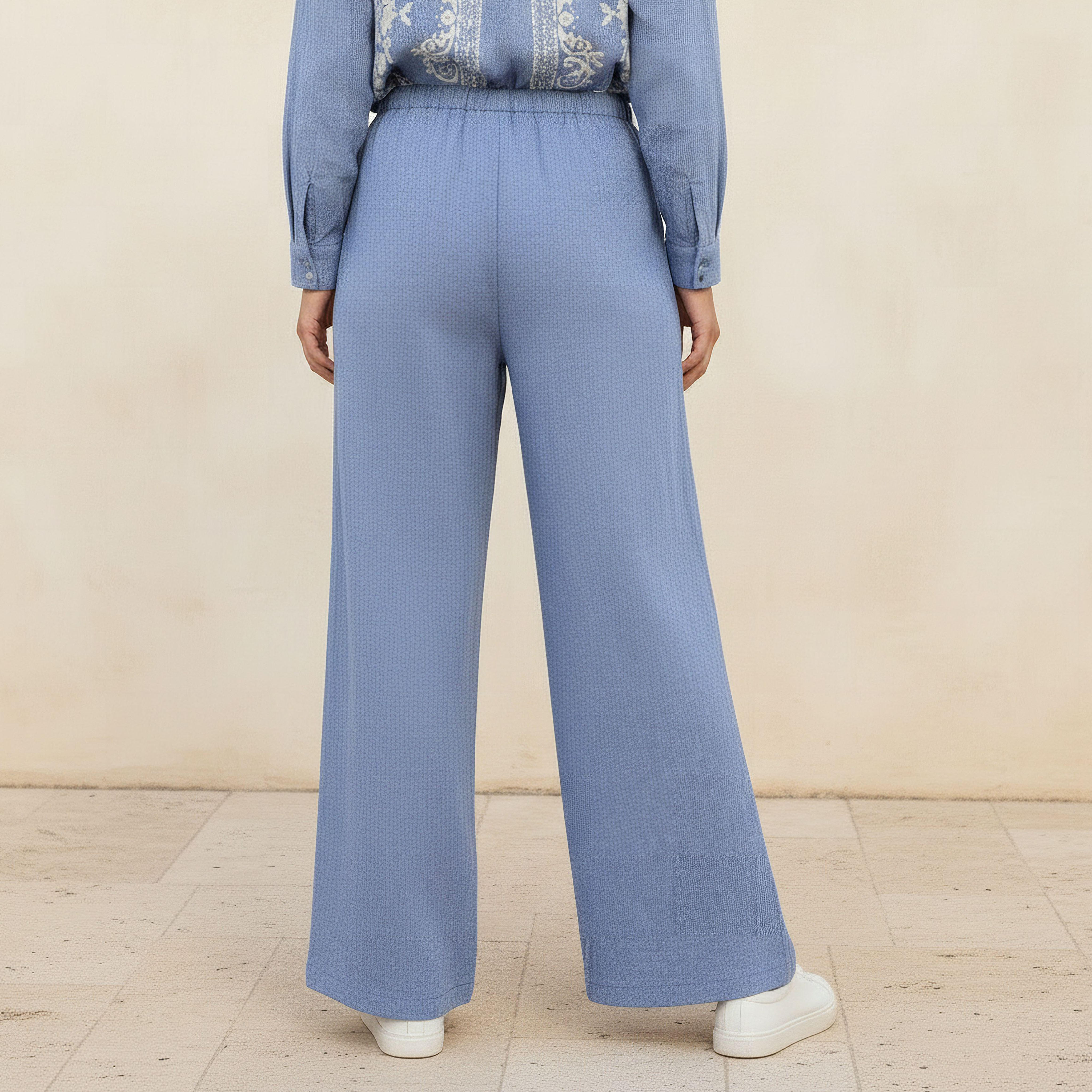 Lee Cooper Mid-Rise Pull-On Pants Chambray-women-clothing-bottoms-trousers-image-4