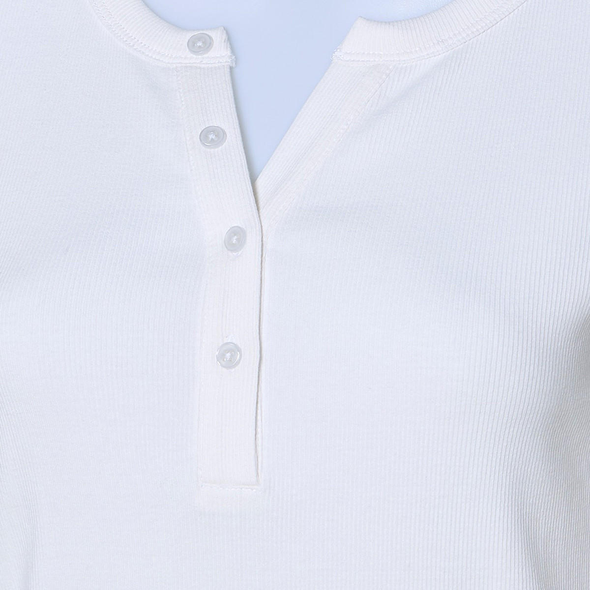 Lee Cooper Ribbed Top with Half Placket-women-clothing-tshirts-image-2