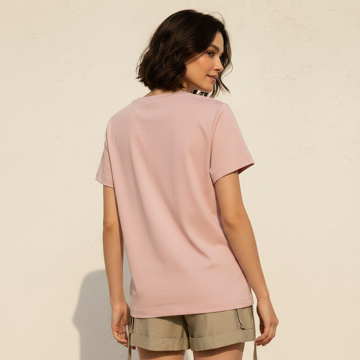 Lee Cooper Relaxed Fit Cotton T-shirt with Print-women-clothing-tshirts-image-4