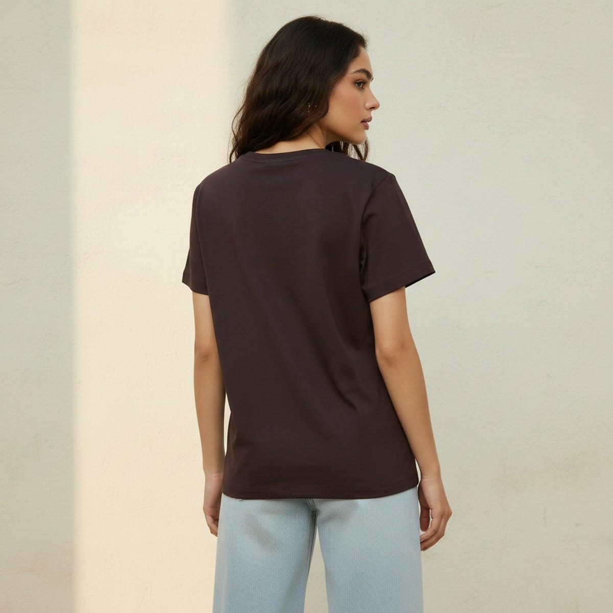 تيشرت قطن مطرز بقصّة مريحة من لي كوبر-women-clothing-tshirts-image-4