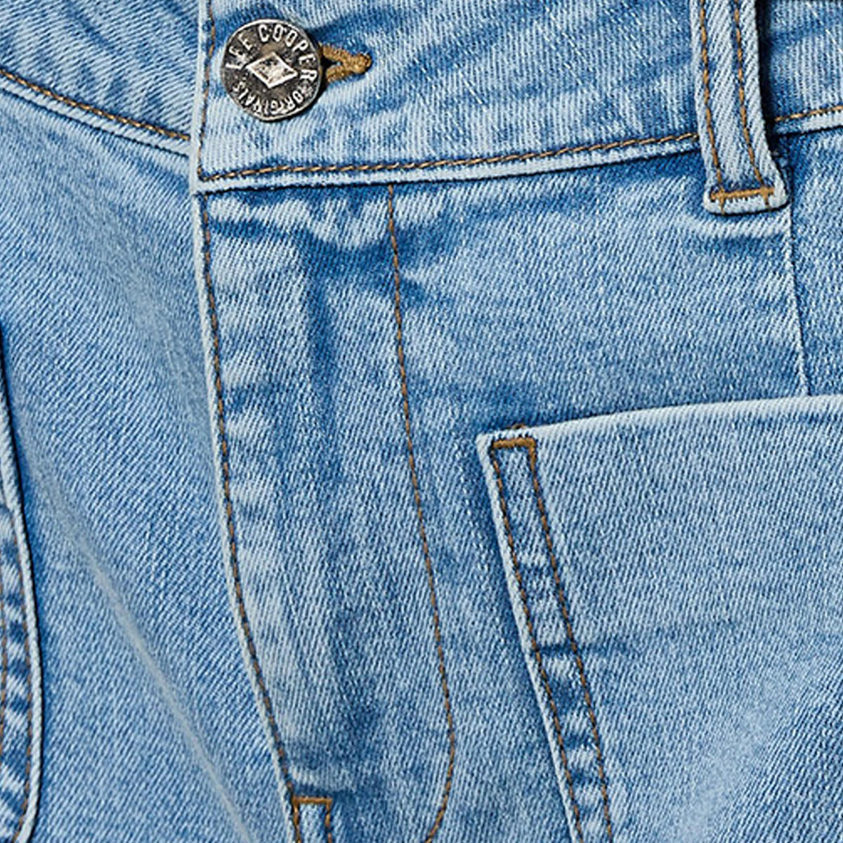 Lee Cooper Wide Leg Belted Cotton Jeans-women-clothing-bottoms-jeans-image-2