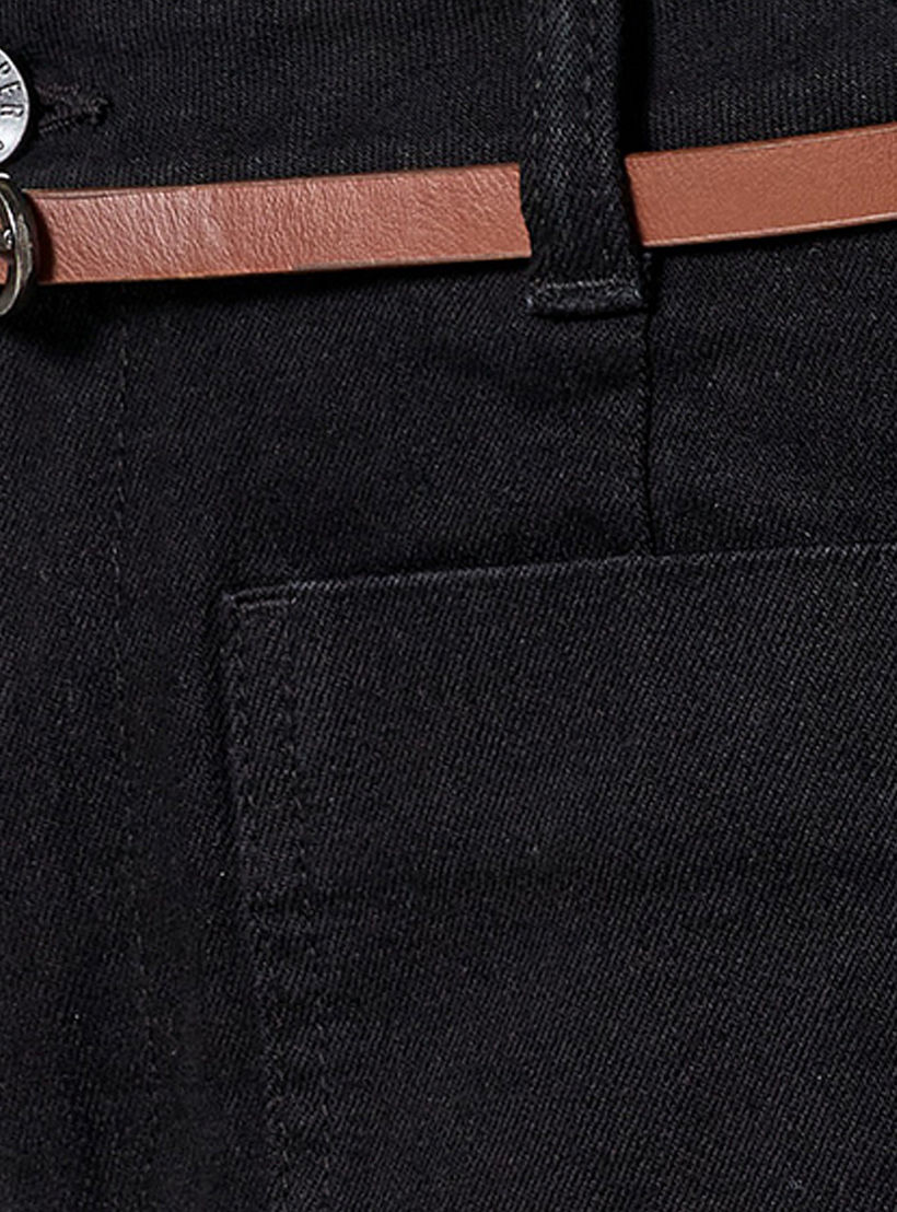 بنطلون جينز قطن واسع الساق مع حزام من لي كوبر-women-clothing-bottoms-jeans-image-2