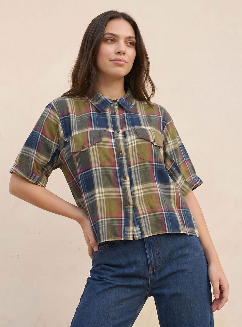 Lee Cooper Check Shirt-women-clothing-shirtsandblouses-shirts-image-1