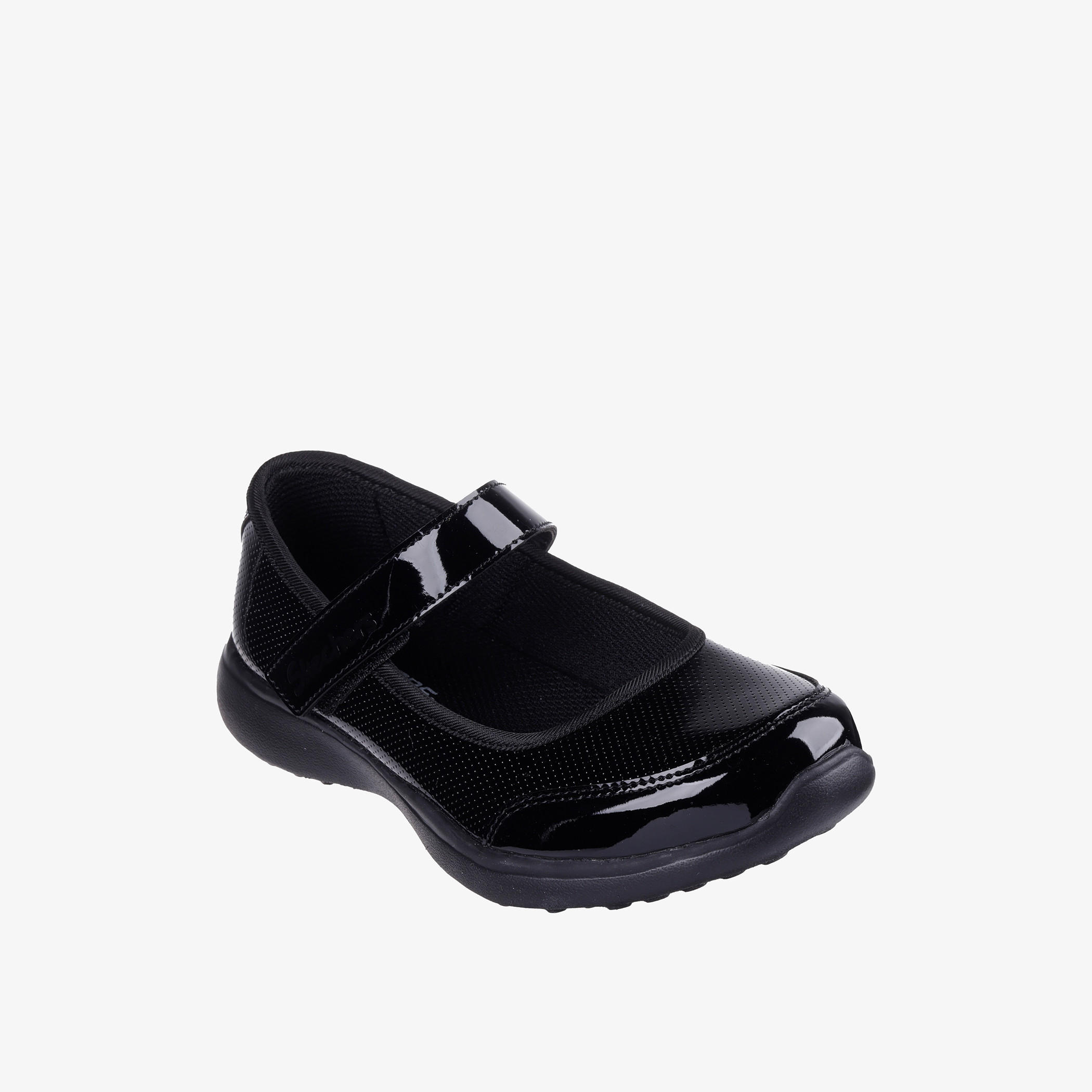 Skechers Girls' Textured Mary Jane Shoes with Hook and Loop Closure - MICROSTRIDES-girls-shoes-schoolshoes-image-1