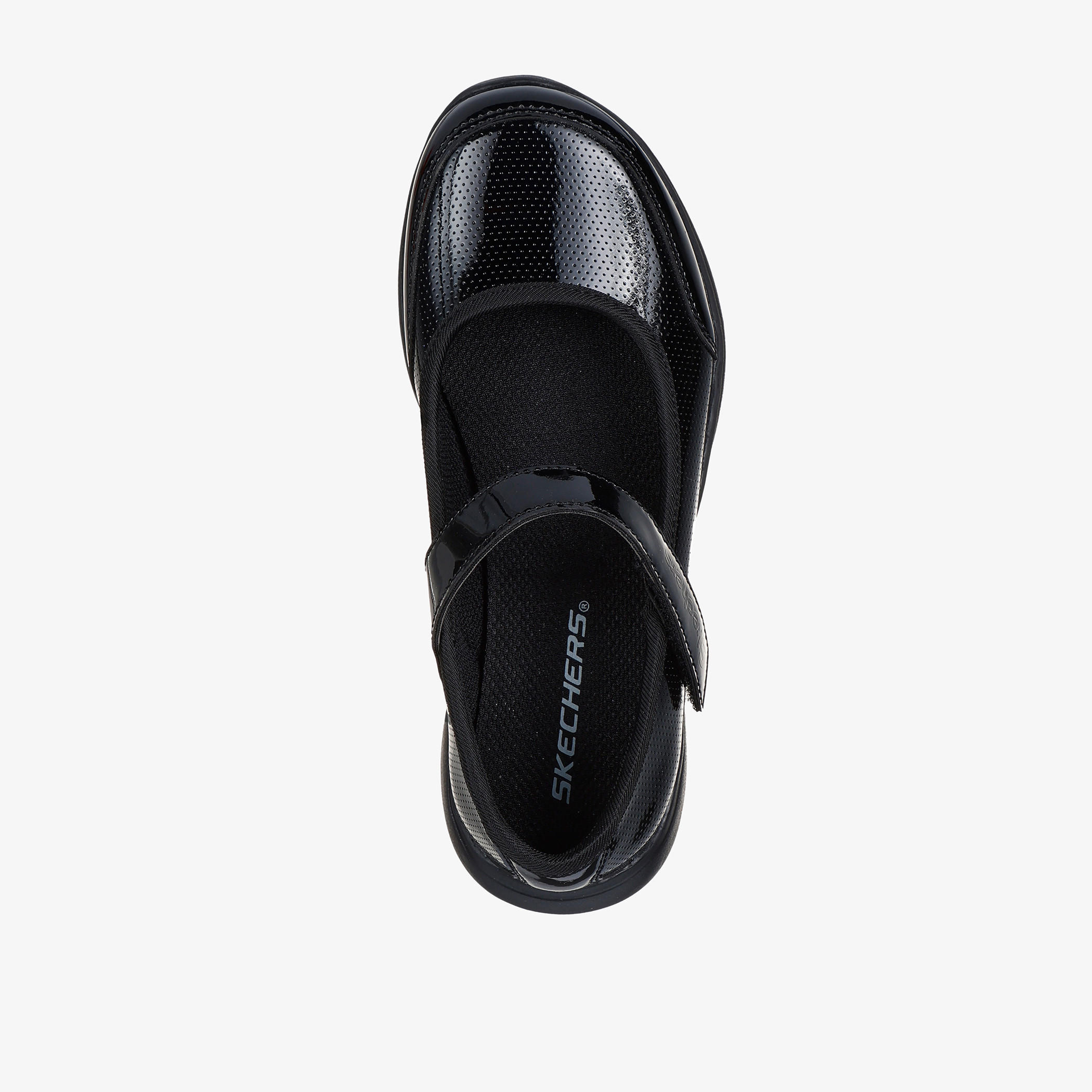 Skechers Girls' Textured Mary Jane Shoes with Hook and Loop Closure - MICROSTRIDES-girls-shoes-schoolshoes-image-3