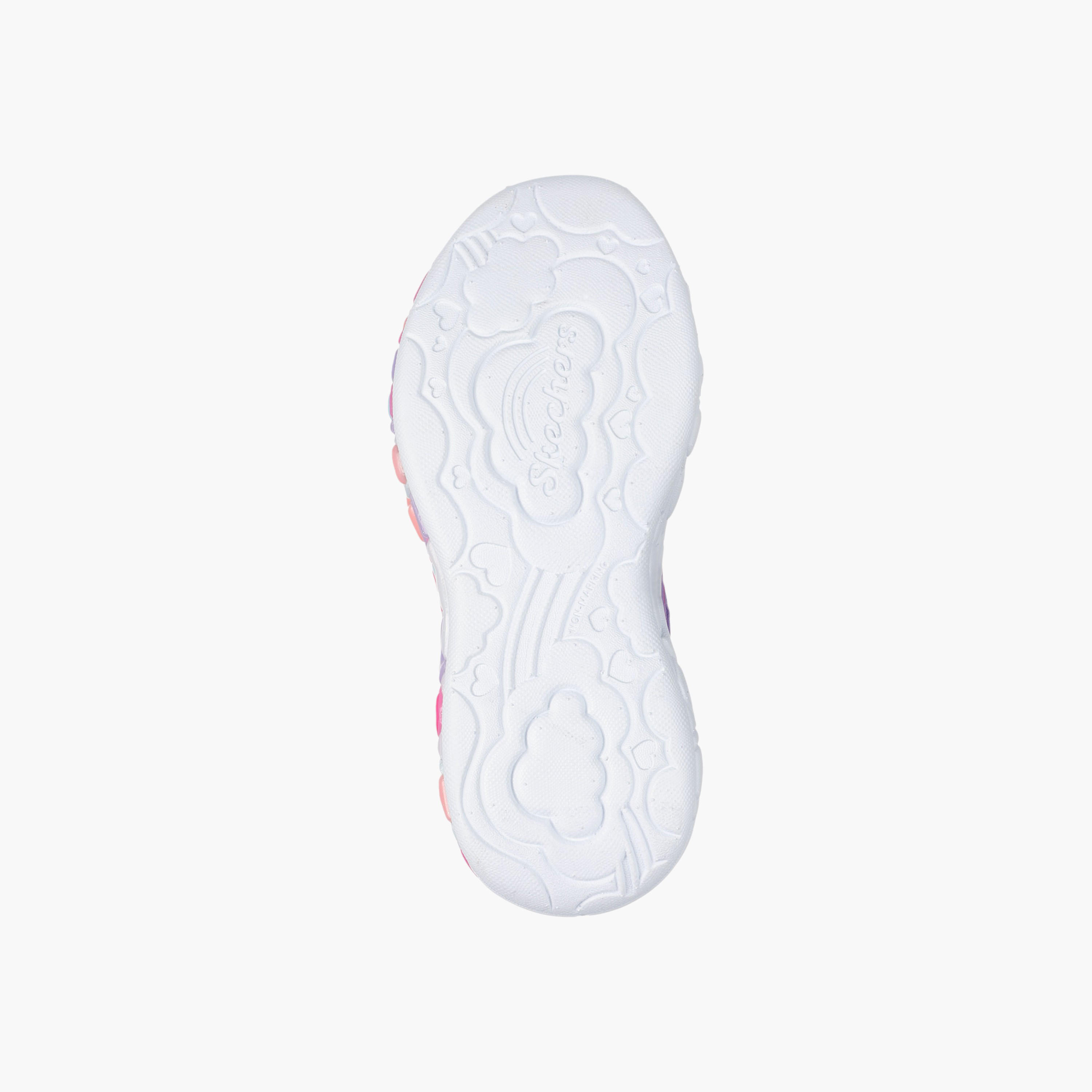 Skechers Girls' ETERNAL HEART LIGHTS Sneakers with Hook and Loop Closure - 302696L-LVMT-girls-shoes-sports-image-7
