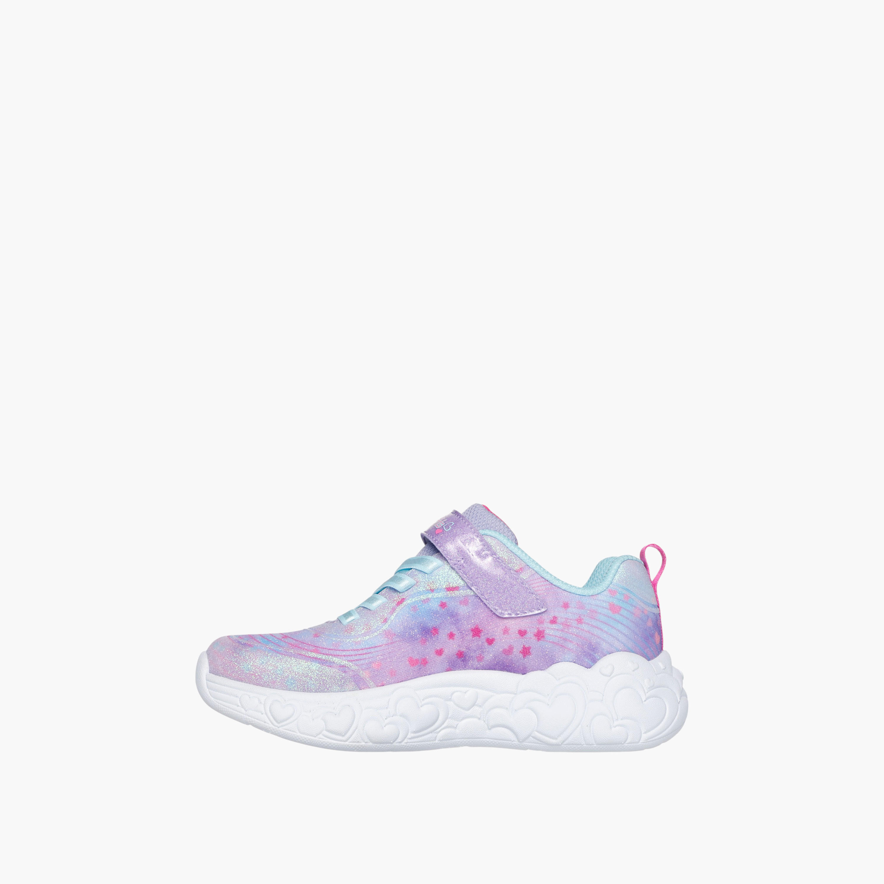 Skechers Girls' ETERNAL HEART LIGHTS Sneakers with Hook and Loop Closure - 302696L-LVMT-girls-shoes-sports-image-8