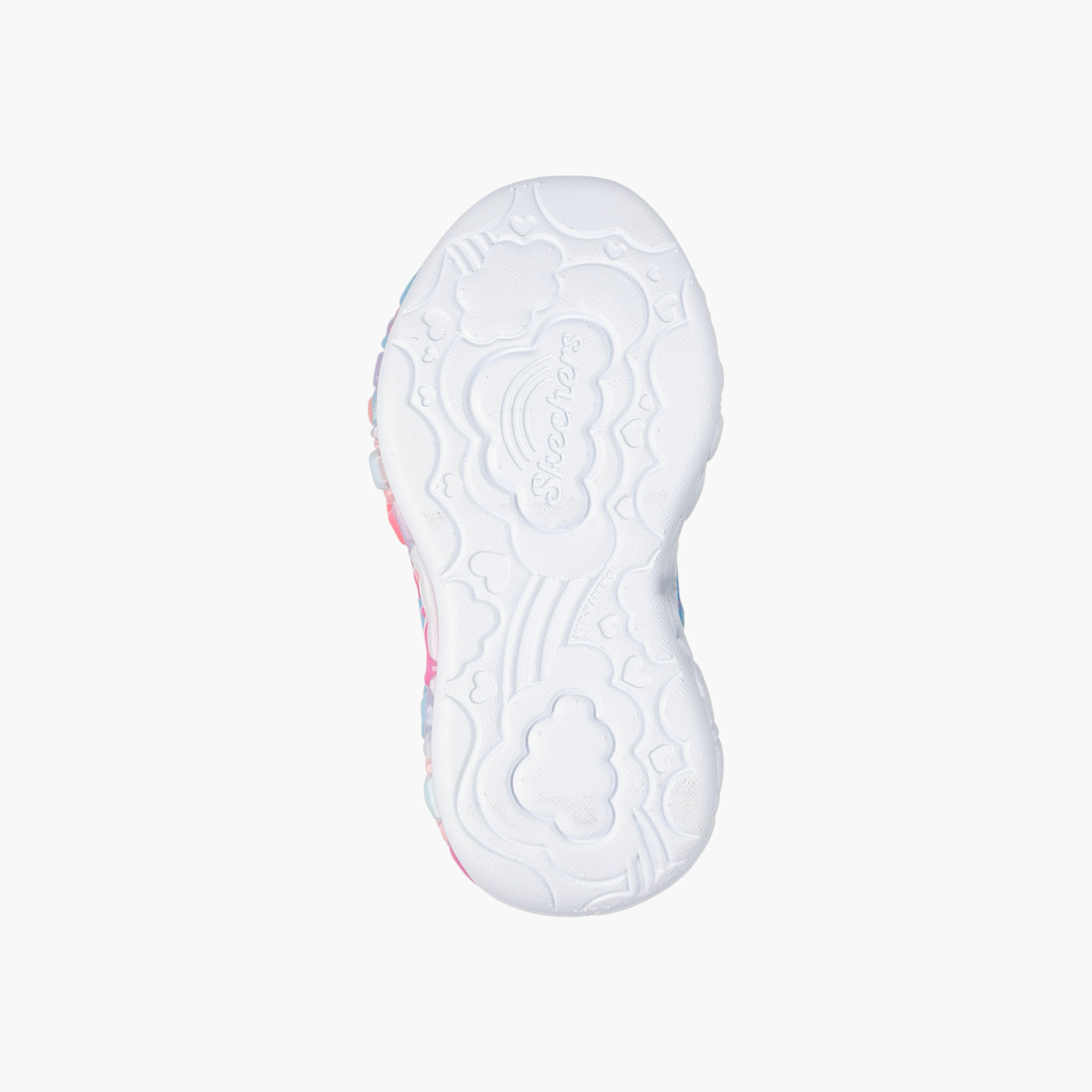 Skechers Girls' ETERNAL HEART LIGHTS Sneakers with Hook and Loop Closure - 302696N-LBMT-baby-girls-shoes-closedshoes-image-4